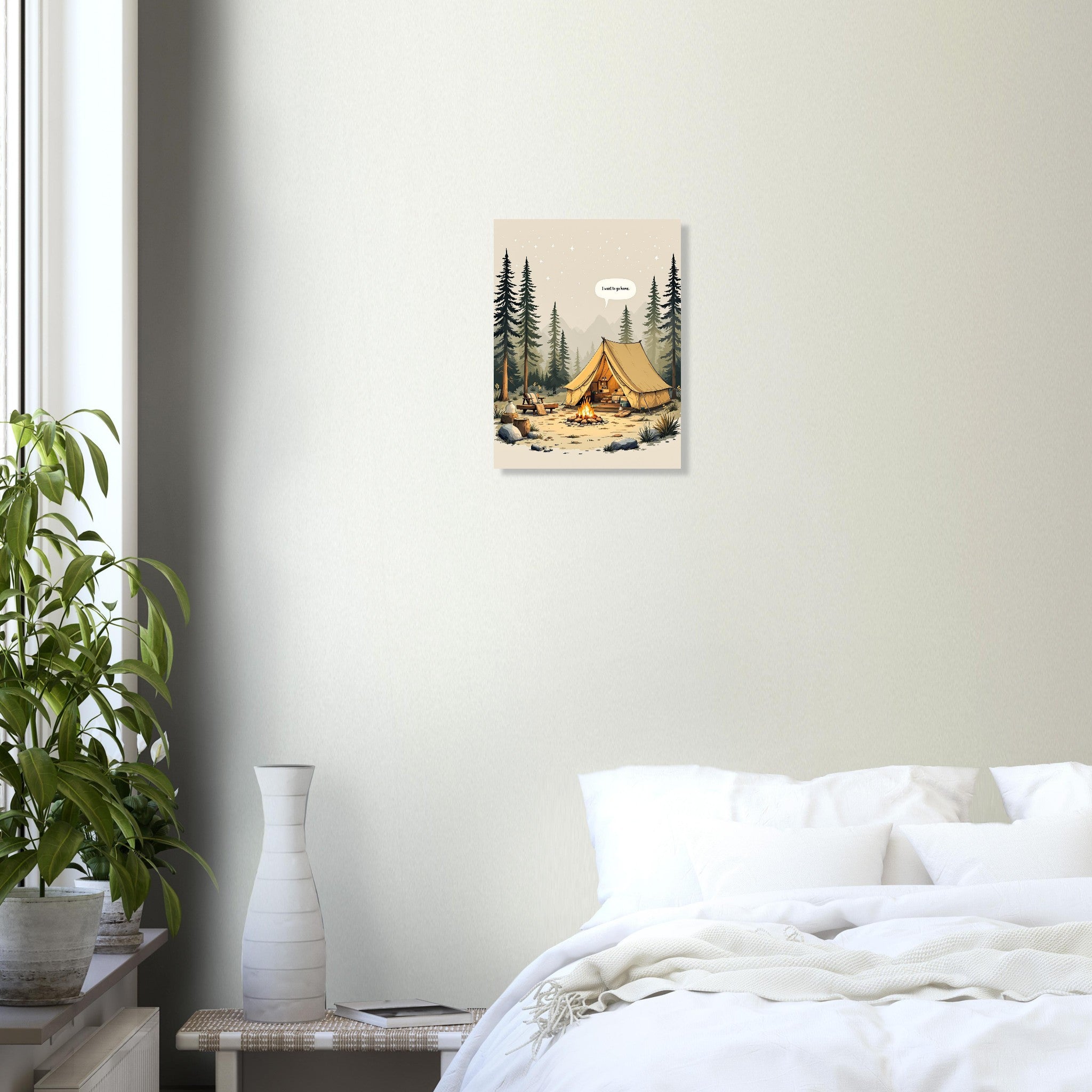Funny Camping Art Print Art Print — detail view | Wild Thread Co