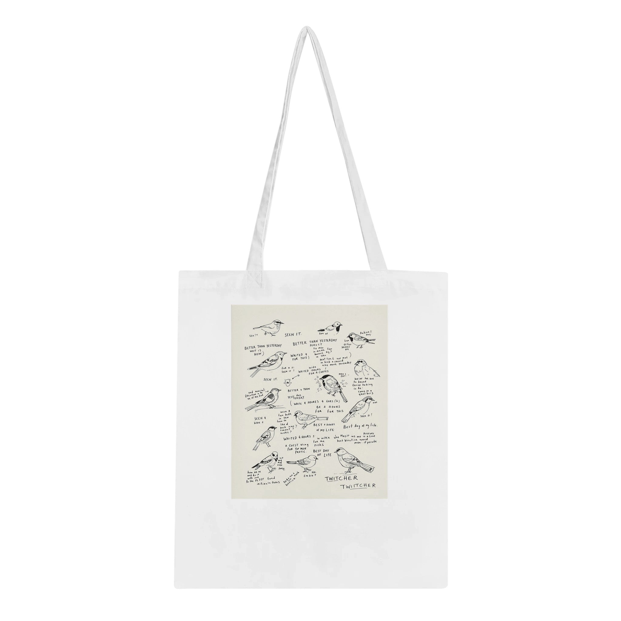 Gorpcore Birdwatching Obsession Tote Bag Cotton Shopper UK — Tote Bag | Wild Thread Co UK