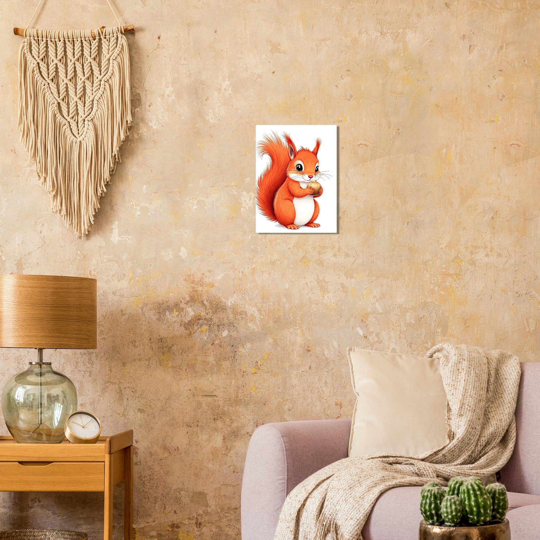 red squirrel Art Print Art Print — detail view | Wild Thread Co