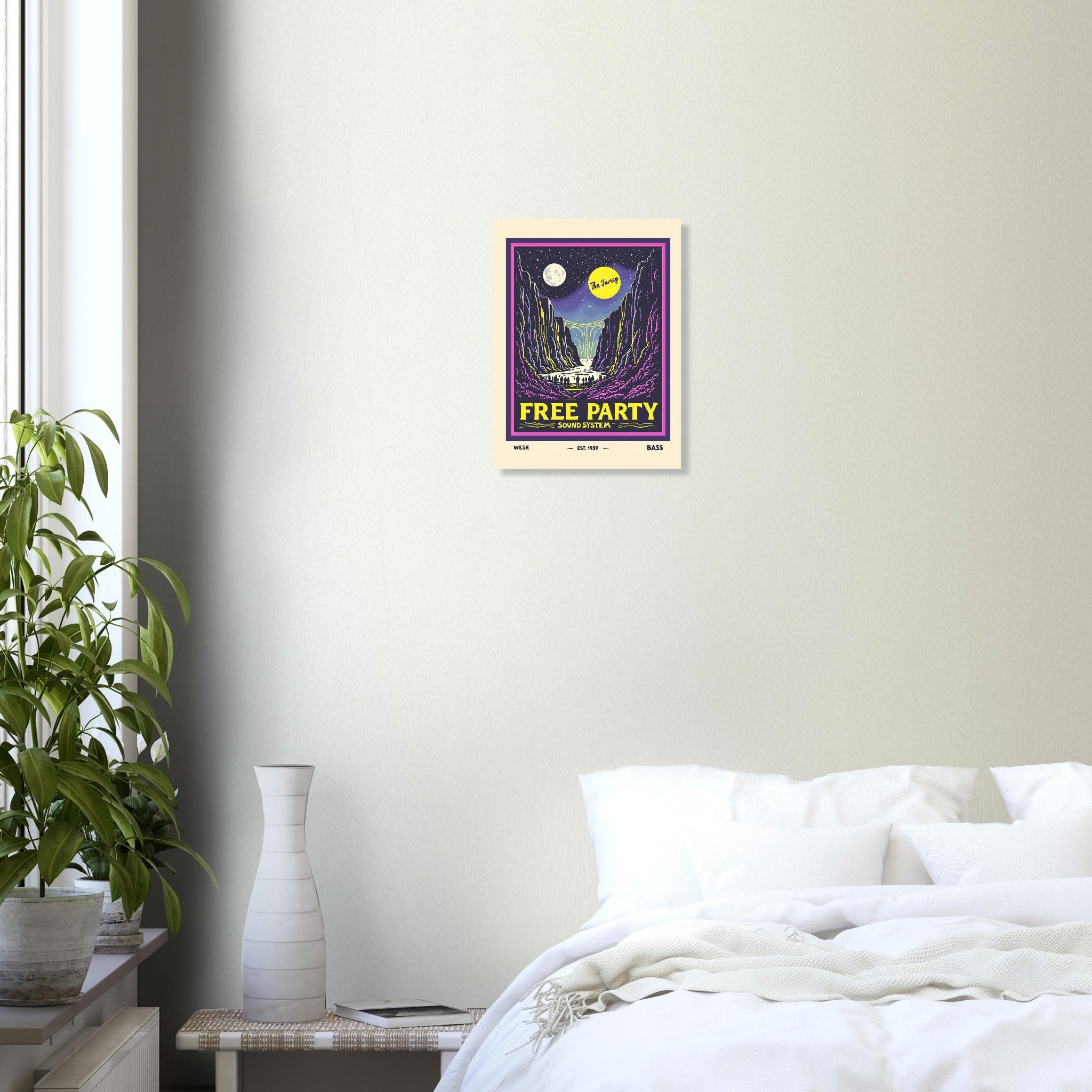 Free Party Vintage Travel Poster — Art Print | Wild Thread Co