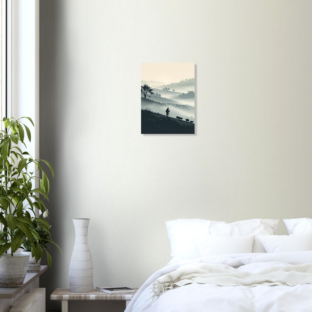Shepherd Hillside Art Print Print Material — detail view | Wild Thread Co