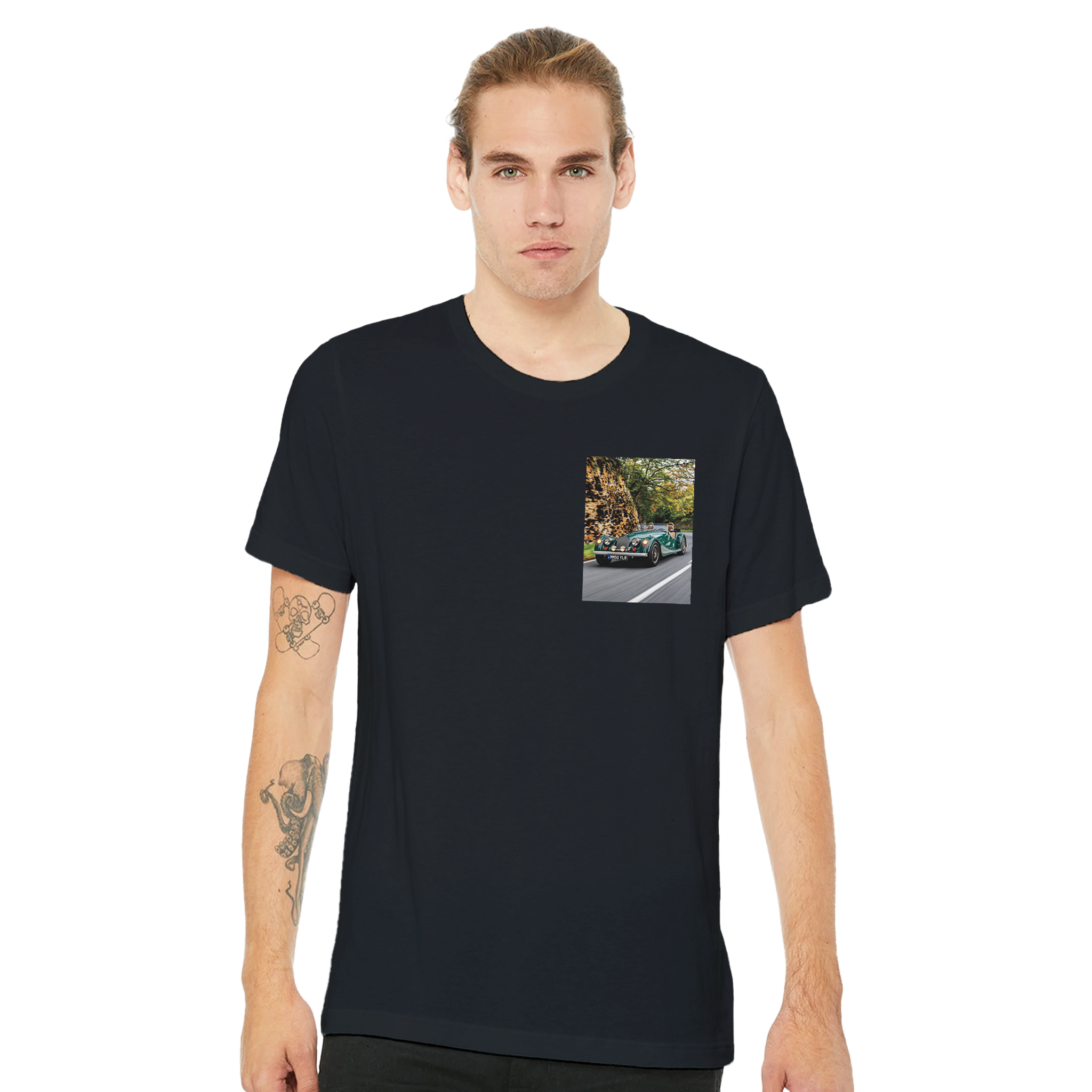 Morgan Plus Four T-Shirt — detail view | Wild Thread Co