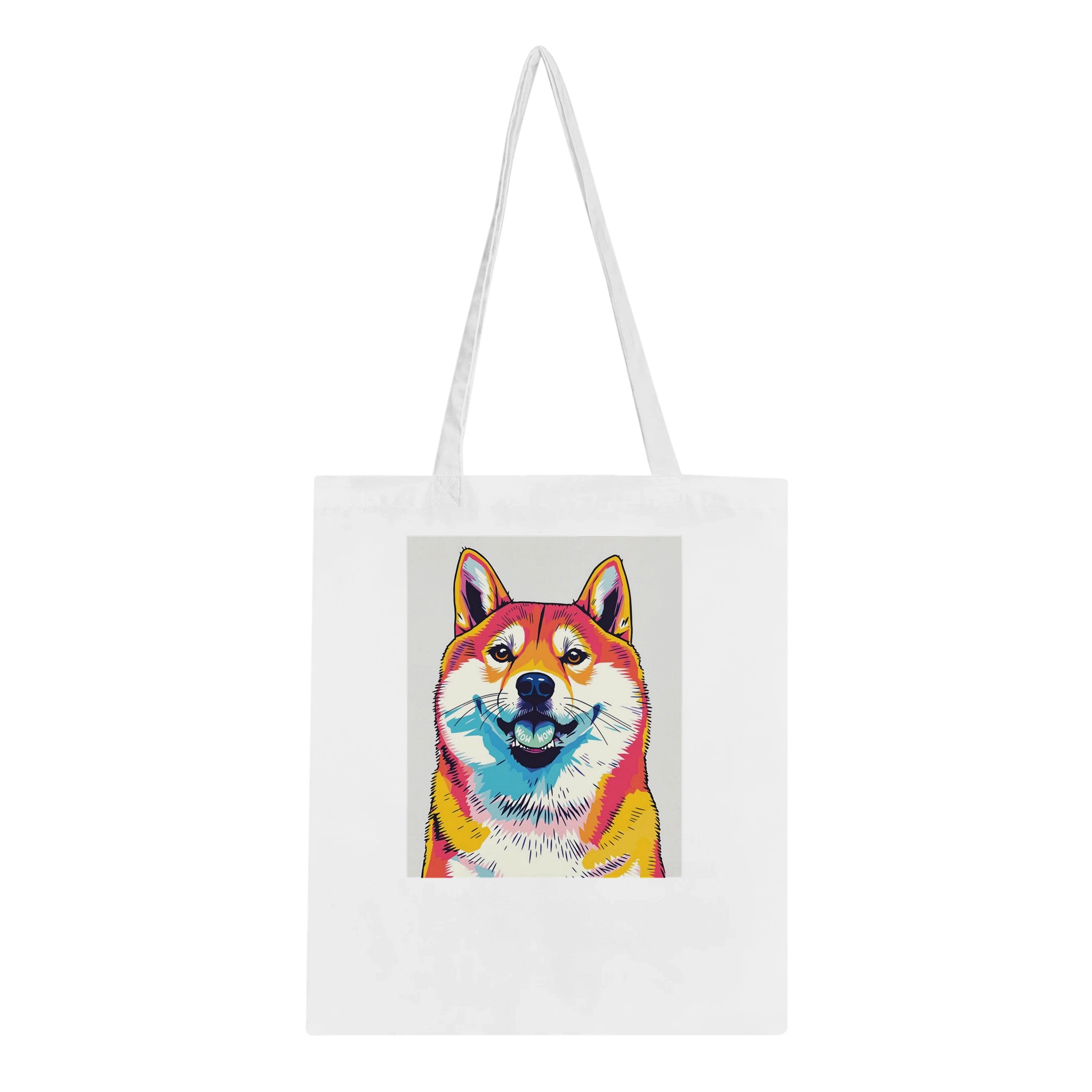 Shiba Inu Meme Tote Bag Cotton Shopper UK — Tote Bag | Wild Thread Co UK