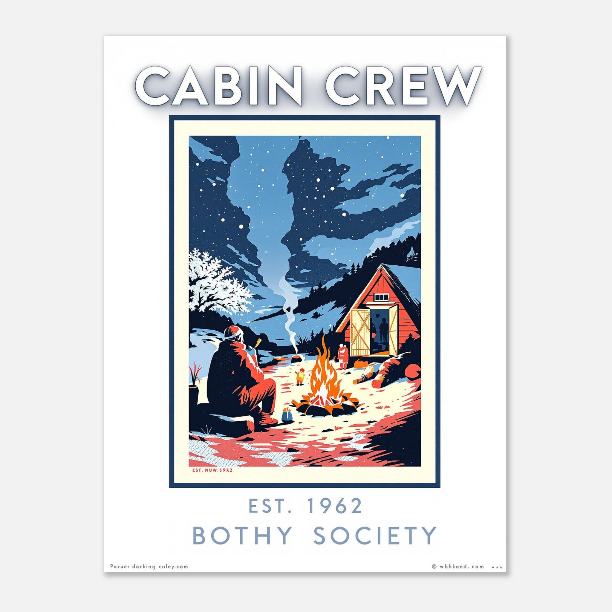 Cabin Crew Vintage Travel Poster — Art Print | Wild Thread Co
