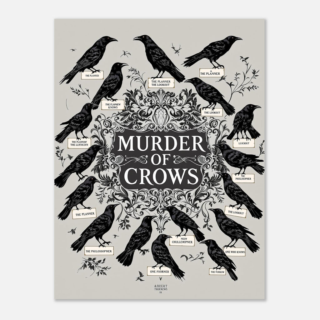 Murder of Crows Dark Academia Art Print Art Print — detail view | Wild Thread Co