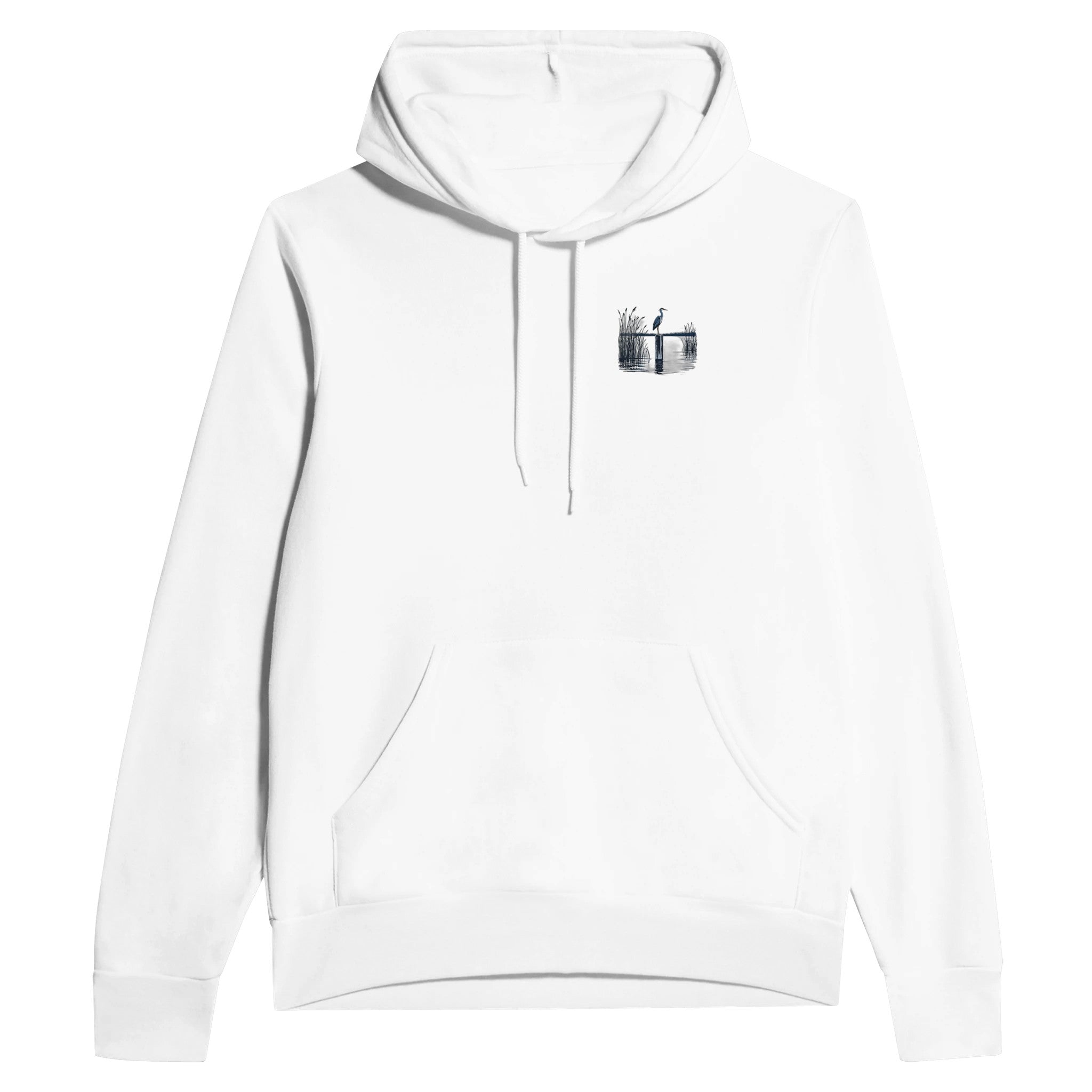 Night Heron Estuary Moonlight — Hoodie | Wild Thread Co UK