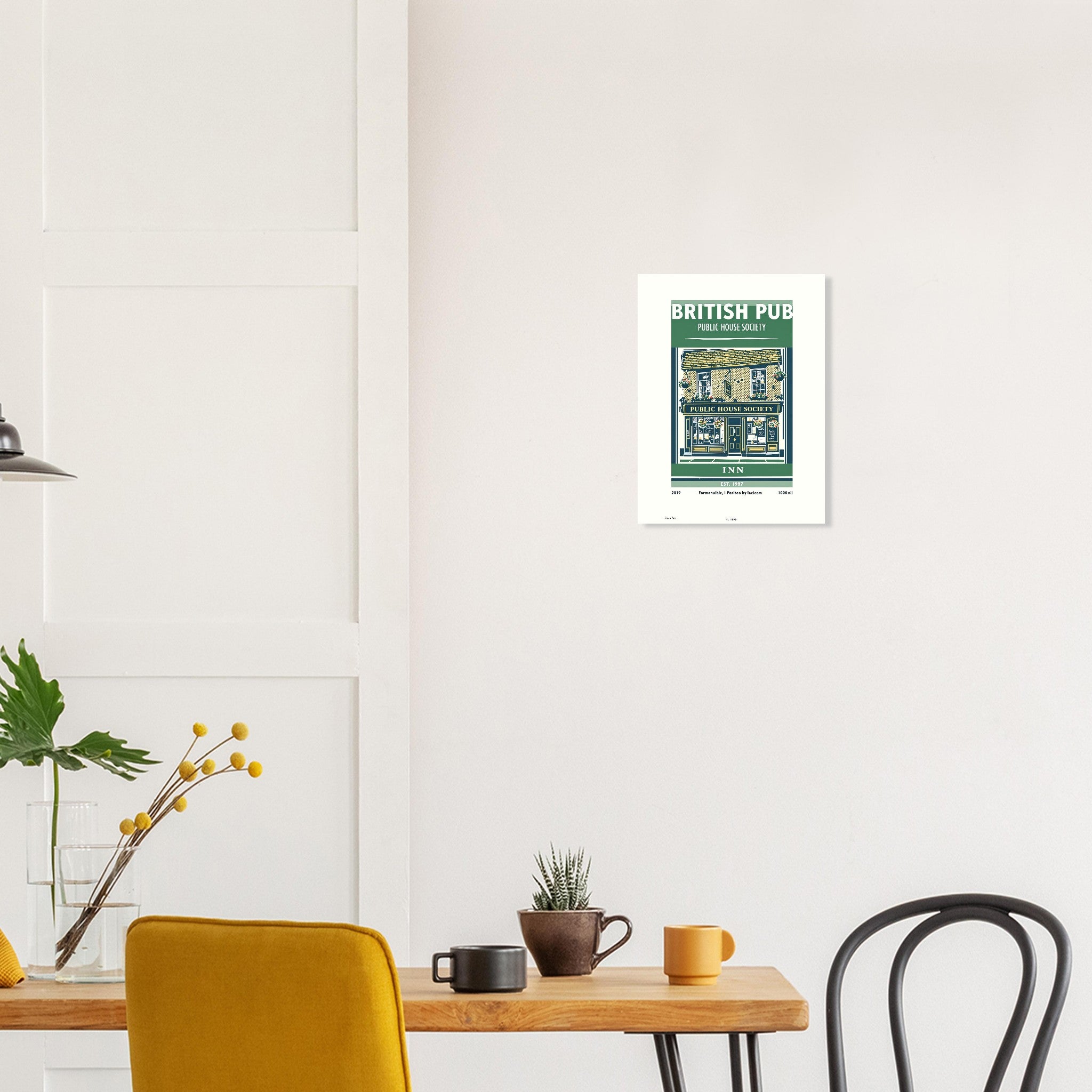 British Pub Vintage Travel Poster — Art Print | Wild Thread Co