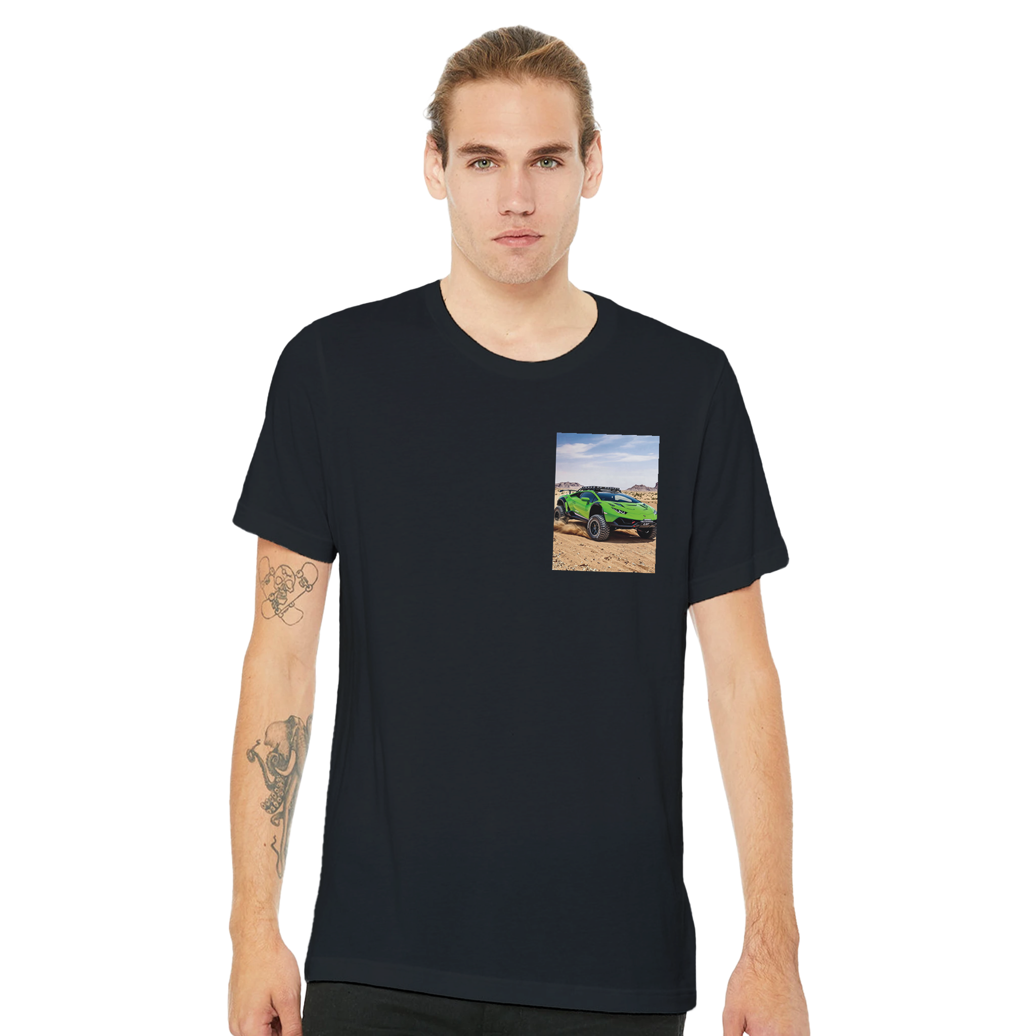 Lamborghini Huracan Sterrato T-Shirt — detail view | Wild Thread Co