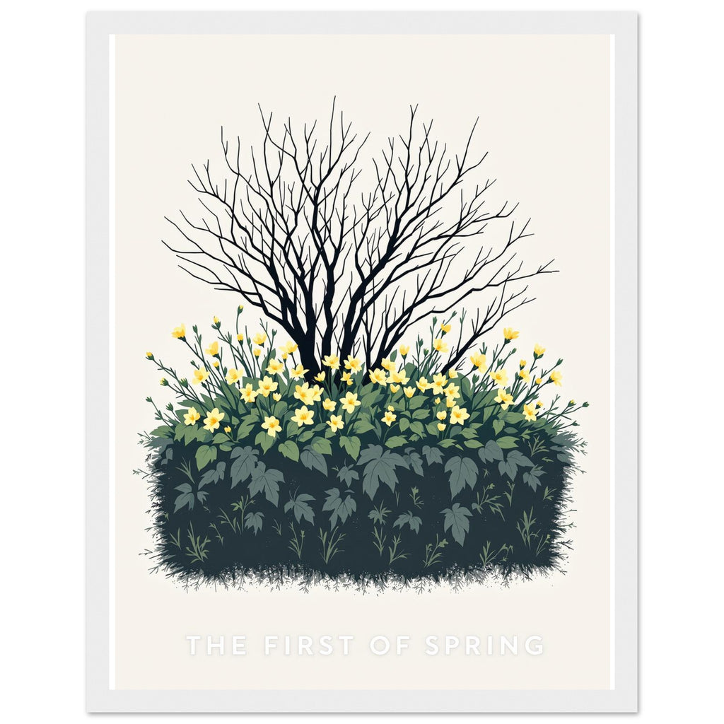 Primrose Spring First Hedge Bank — Print Material | Wild Thread Co UK