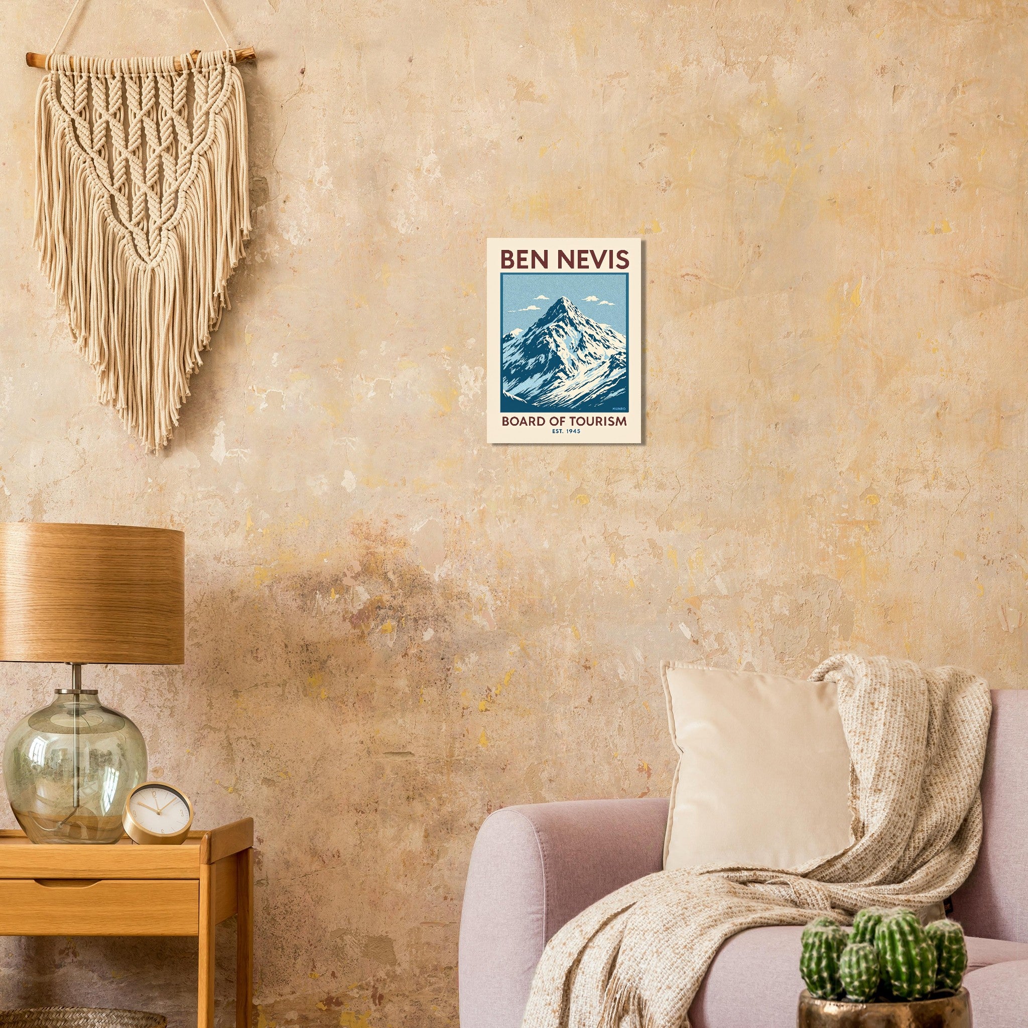 Ben Nevis Vintage Travel Poster — Art Print | Wild Thread Co