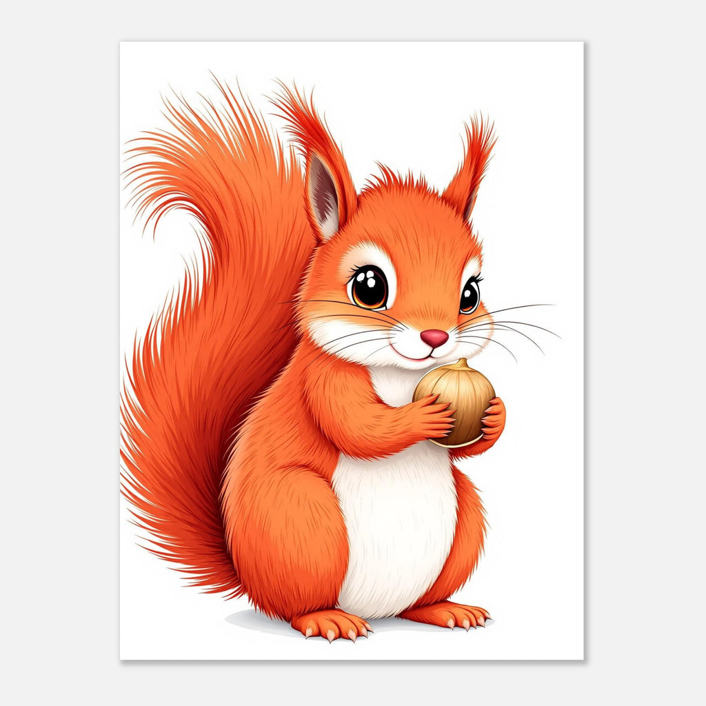 red squirrel Art Print Art Print — detail view | Wild Thread Co
