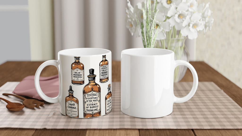 Apothecary Bottles Mug Coffee Tea Ceramic 11oz — Mug | Wild Thread Co