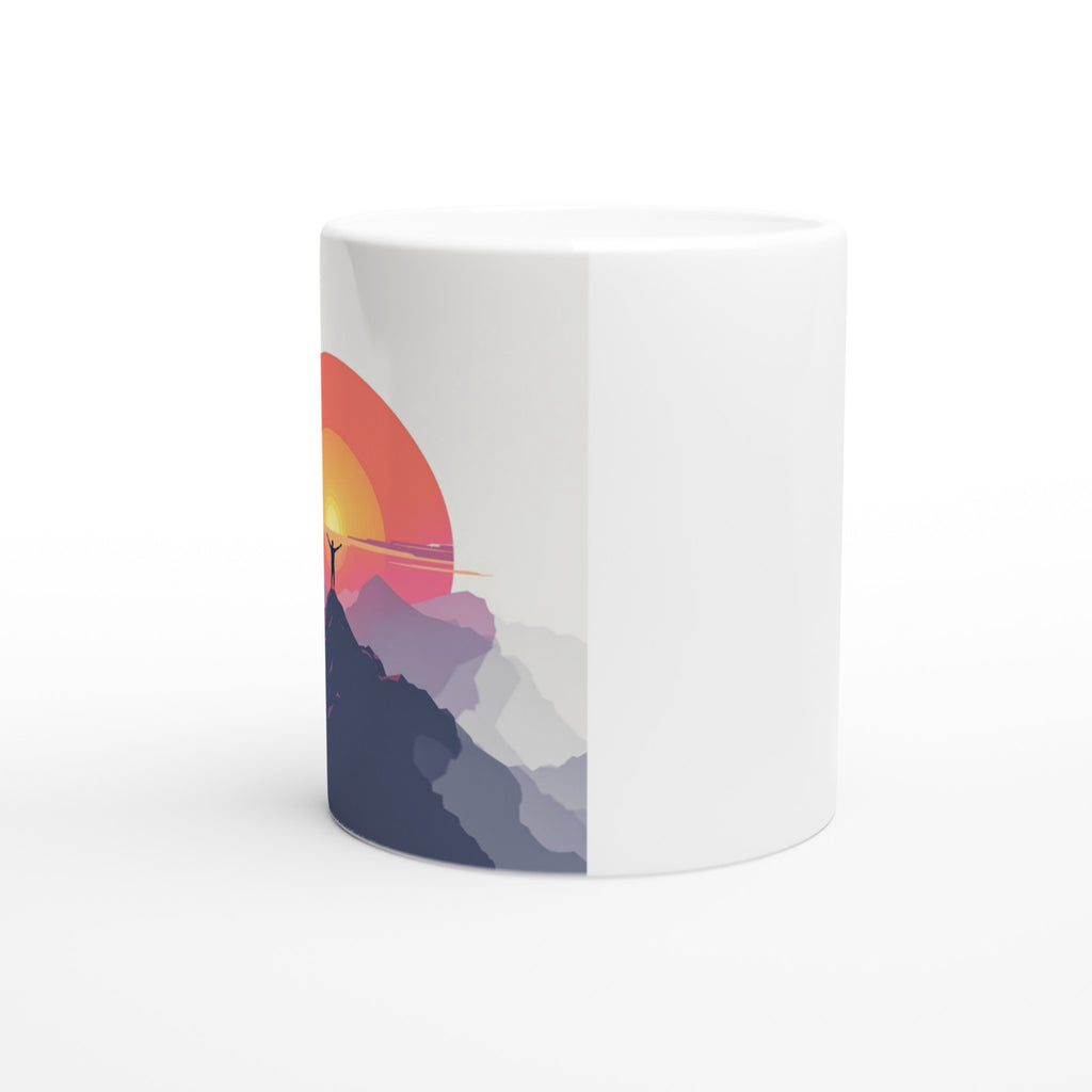 Alpenglow Sunrise Mountain First Light Mug Coffee Tea Ceramic 11oz UK Gift — Mug | Wild Thread Co