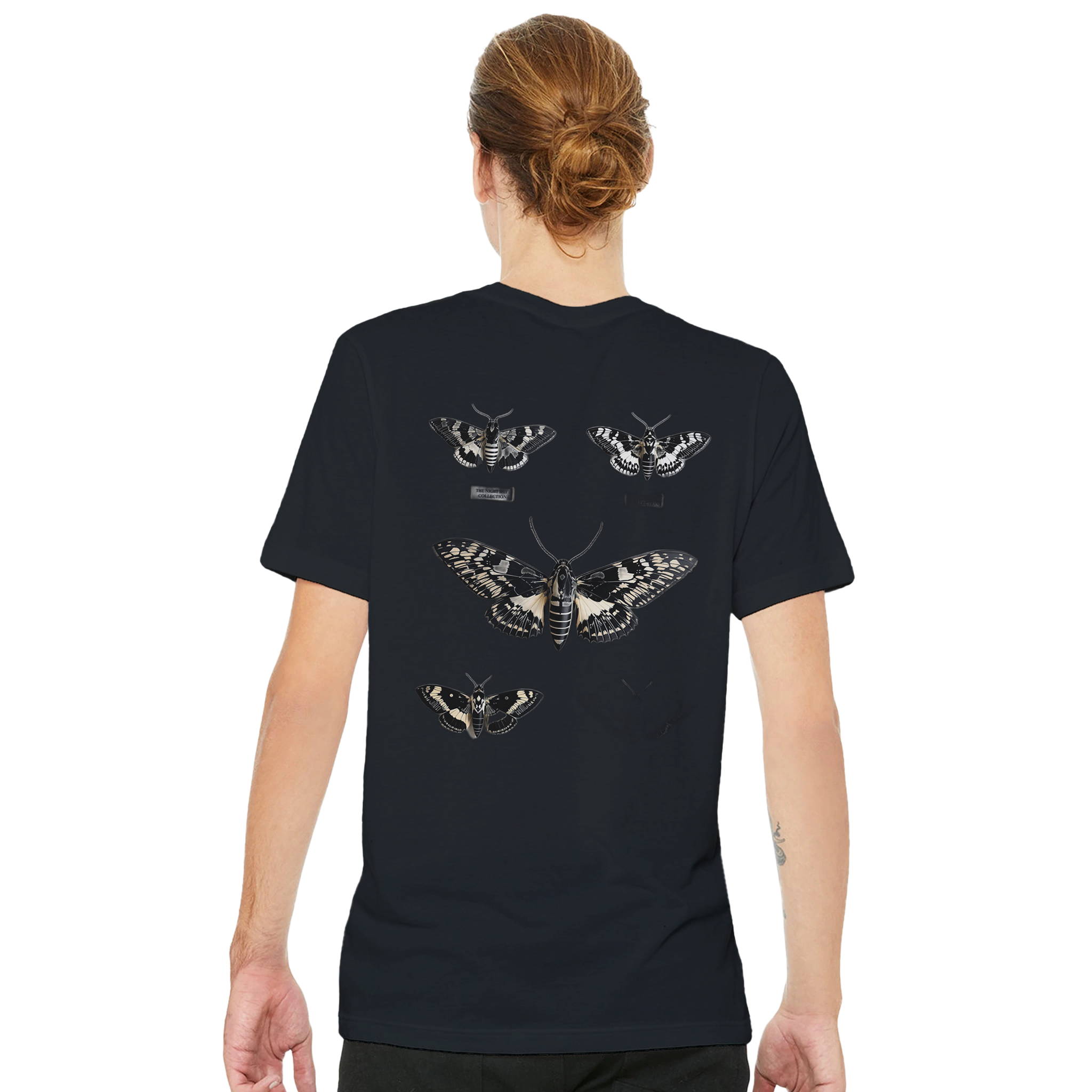Dark Academia Moth Collector T-Shirt — detail view | Wild Thread Co