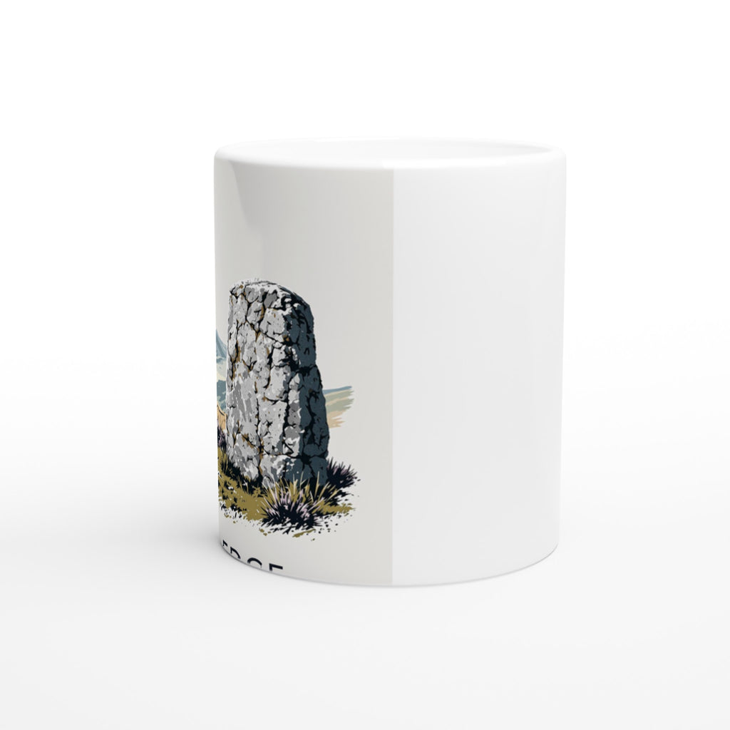 Peak District Gritstone Millstone Mug — detail view | Wild Thread Co