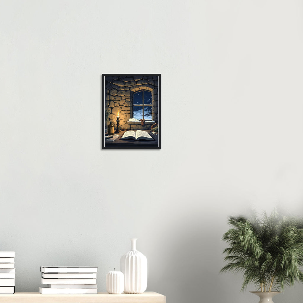 Bothy Interior Candlelight Framed Print Wall Art Ready to Hang UK — Framed Art Print | Wild Thread Co