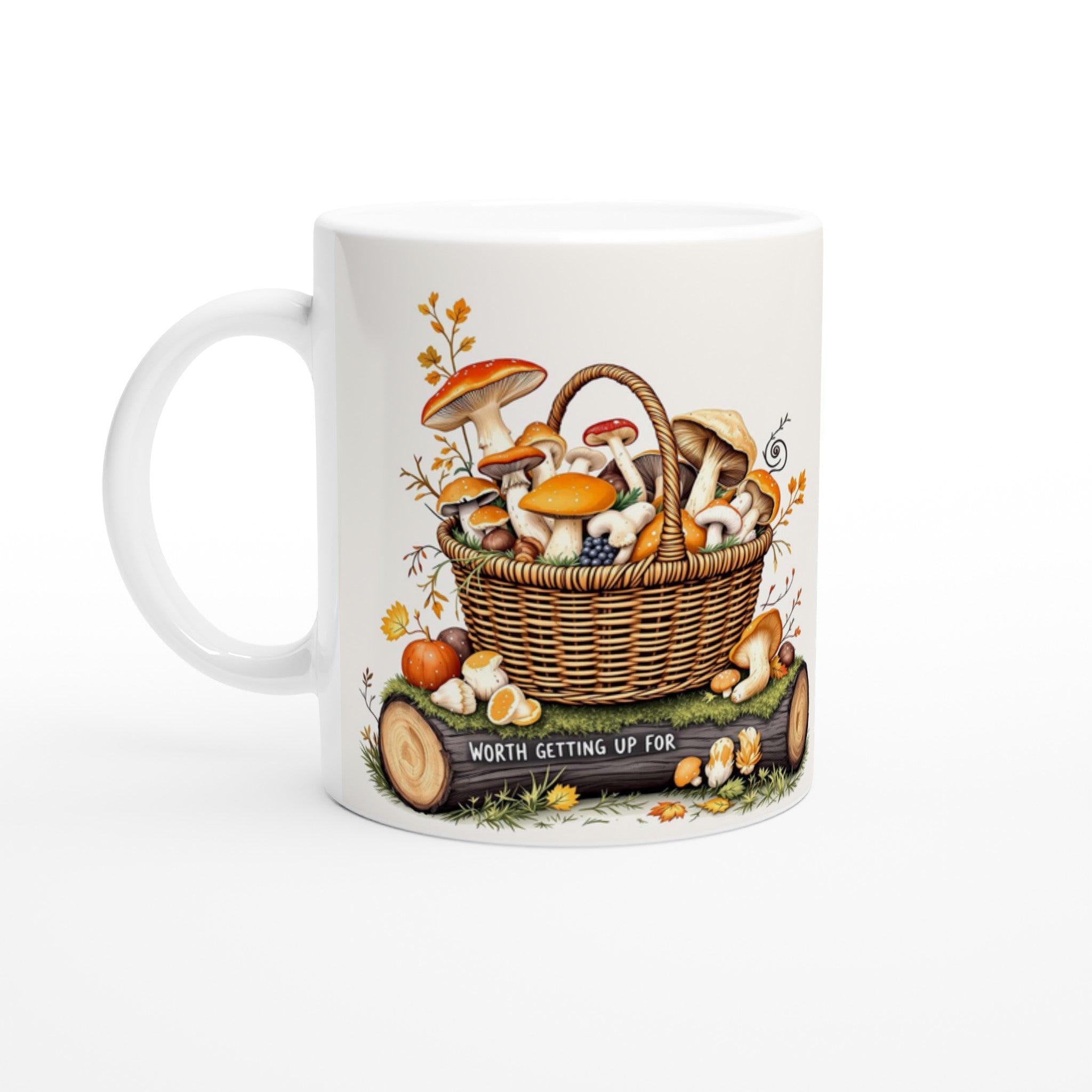 Foraged Mushroom Basket — Mug | Wild Thread Co UK
