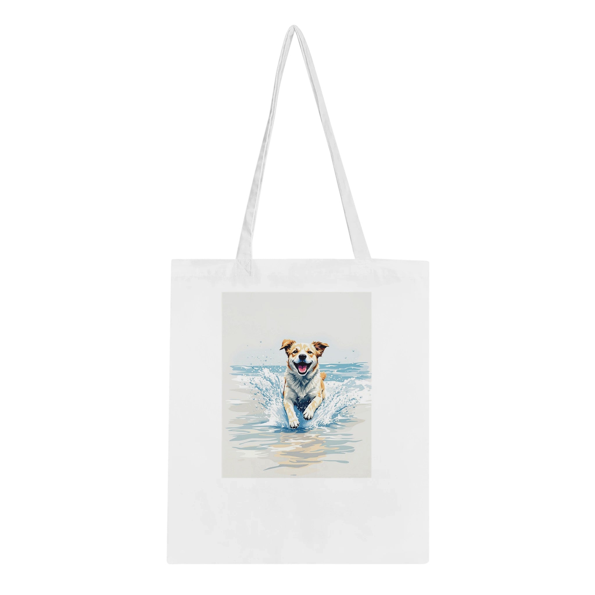 Dog At Beach Tote Bag Cotton Shopper UK — Tote Bag | Wild Thread Co UK