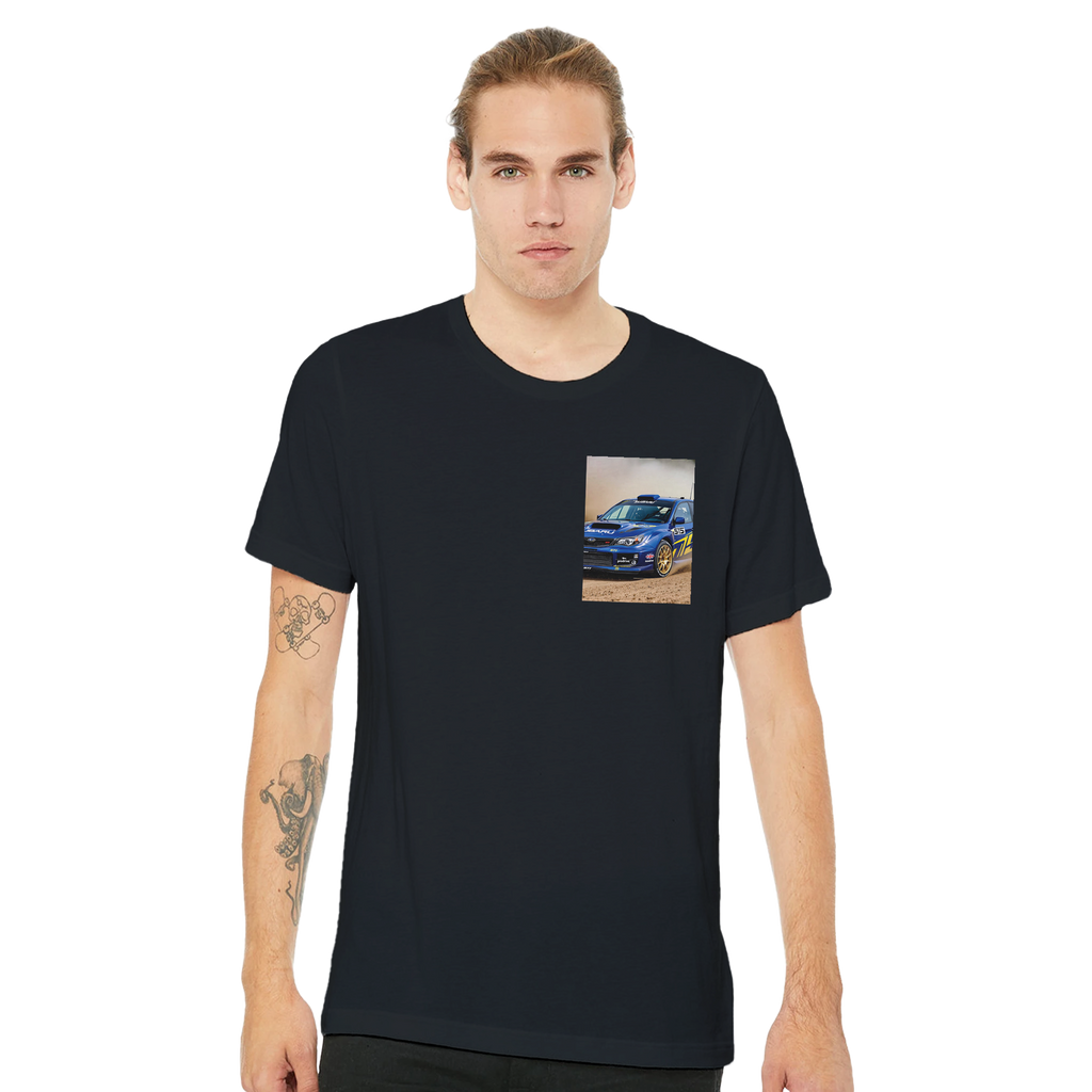 Subaru Wrx Sti Rally T-Shirt — detail view | Wild Thread Co
