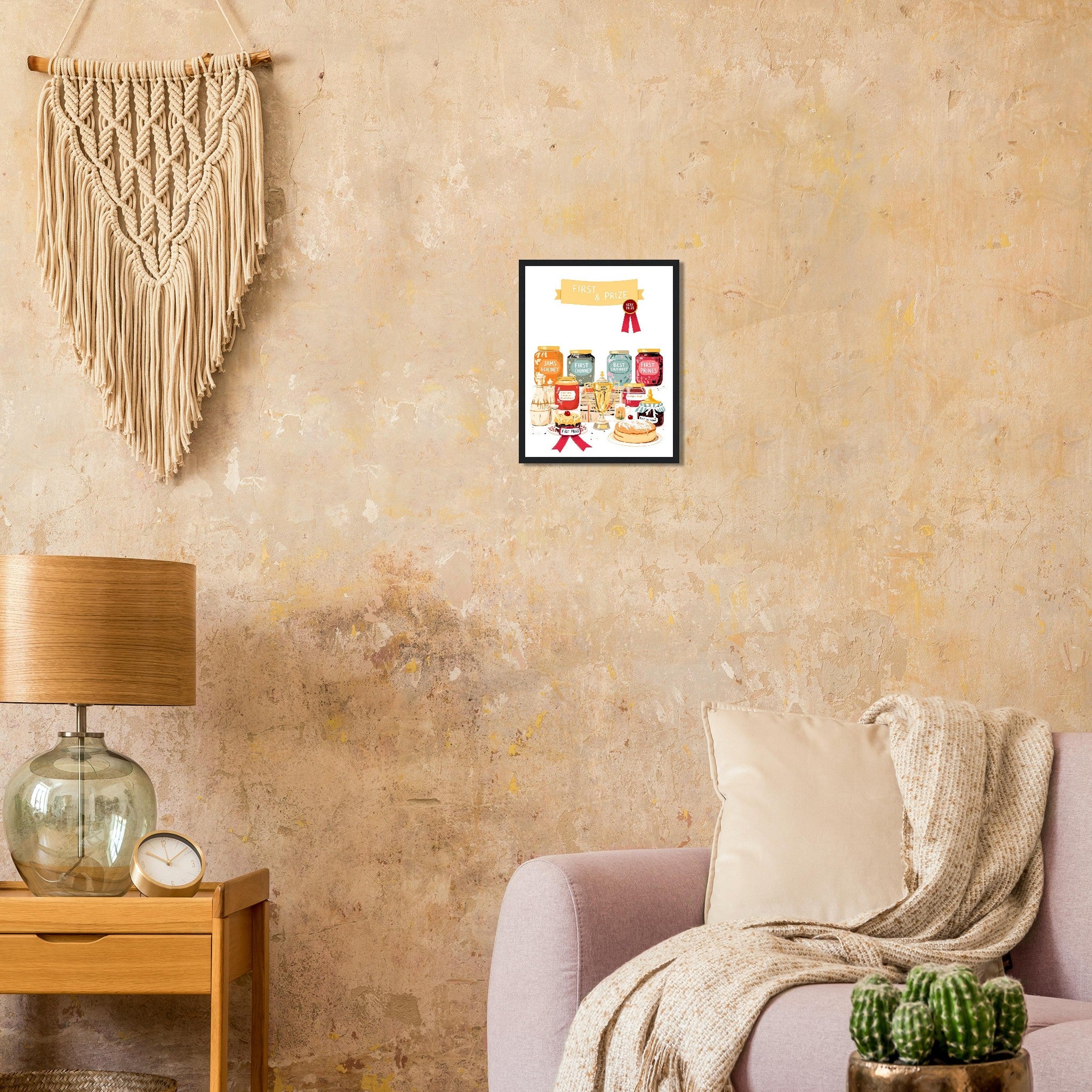 Wi Village Show Jam Prize Framed Print Wall Art Ready to Hang UK Framed Art Print — detail view | Wild Thread Co