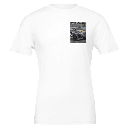 Bac Mono Track T-Shirt — detail view | Wild Thread Co