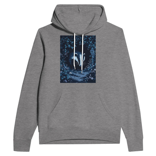 Badger Hoodie UK | Dusk Patrol British Wildlife Hoodie Navy - Wild Thread Co