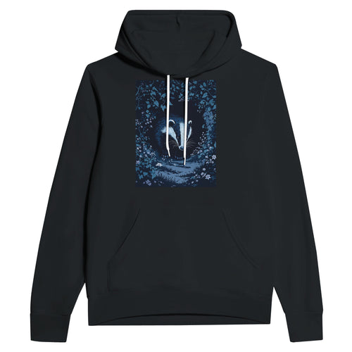 Badger Hoodie UK | Dusk Patrol British Wildlife Hoodie Navy - Wild Thread Co
