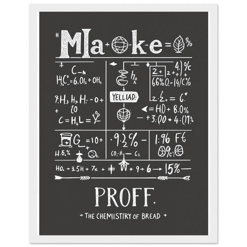 Baker Framed Print Wall Art Ready to Hang UK | Funny Gift - Wild Thread Co