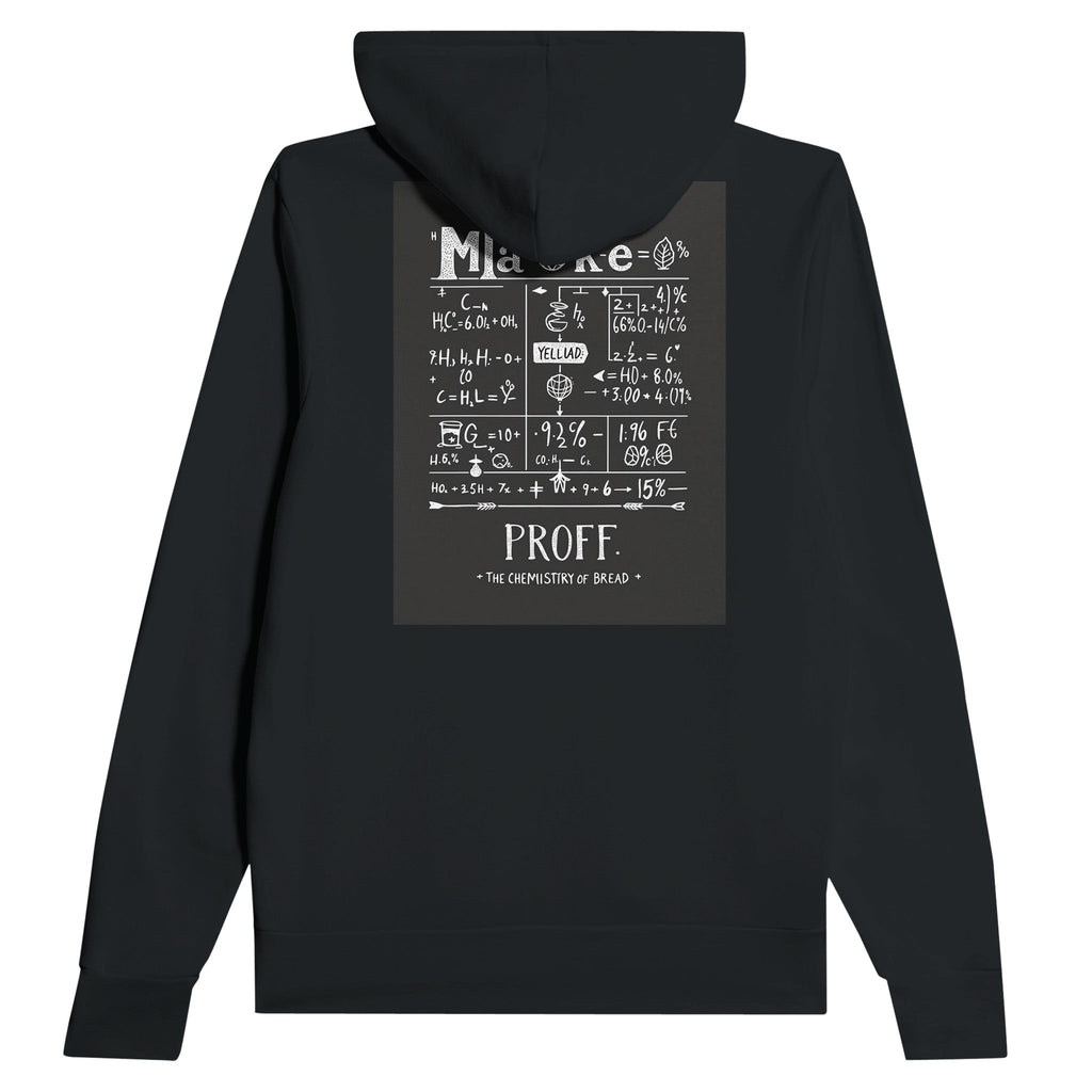 Baker Gift UK Baking Hoodie Chemistry Formula Bread Maker Hoodie Black - Wild Thread Co