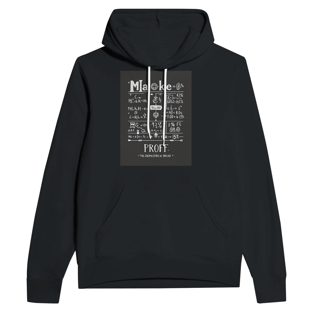Baker Gift UK Baking Hoodie Chemistry Formula Bread Maker Hoodie Black - Wild Thread Co