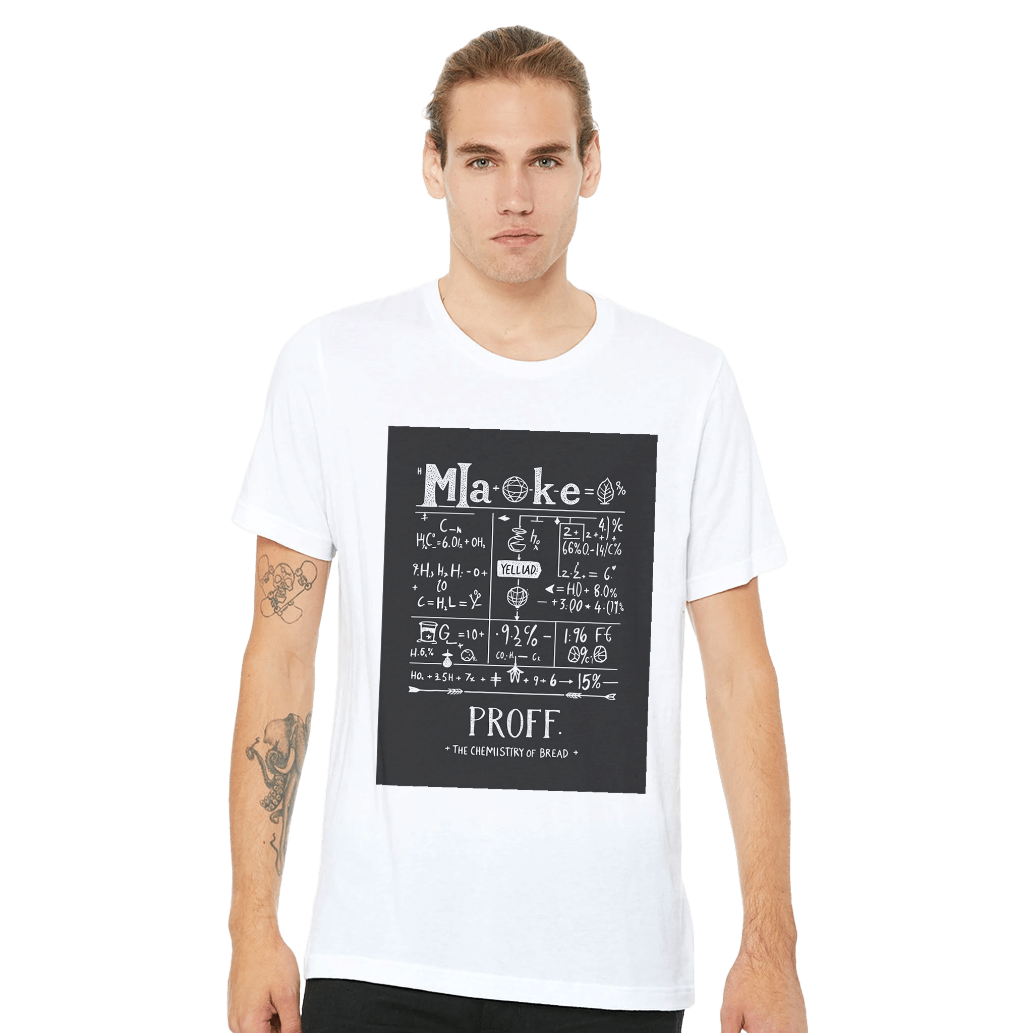 Baker Gift UK Chemistry Bread Formula Baking Shirt Sourdough Tee - Wild Thread Co