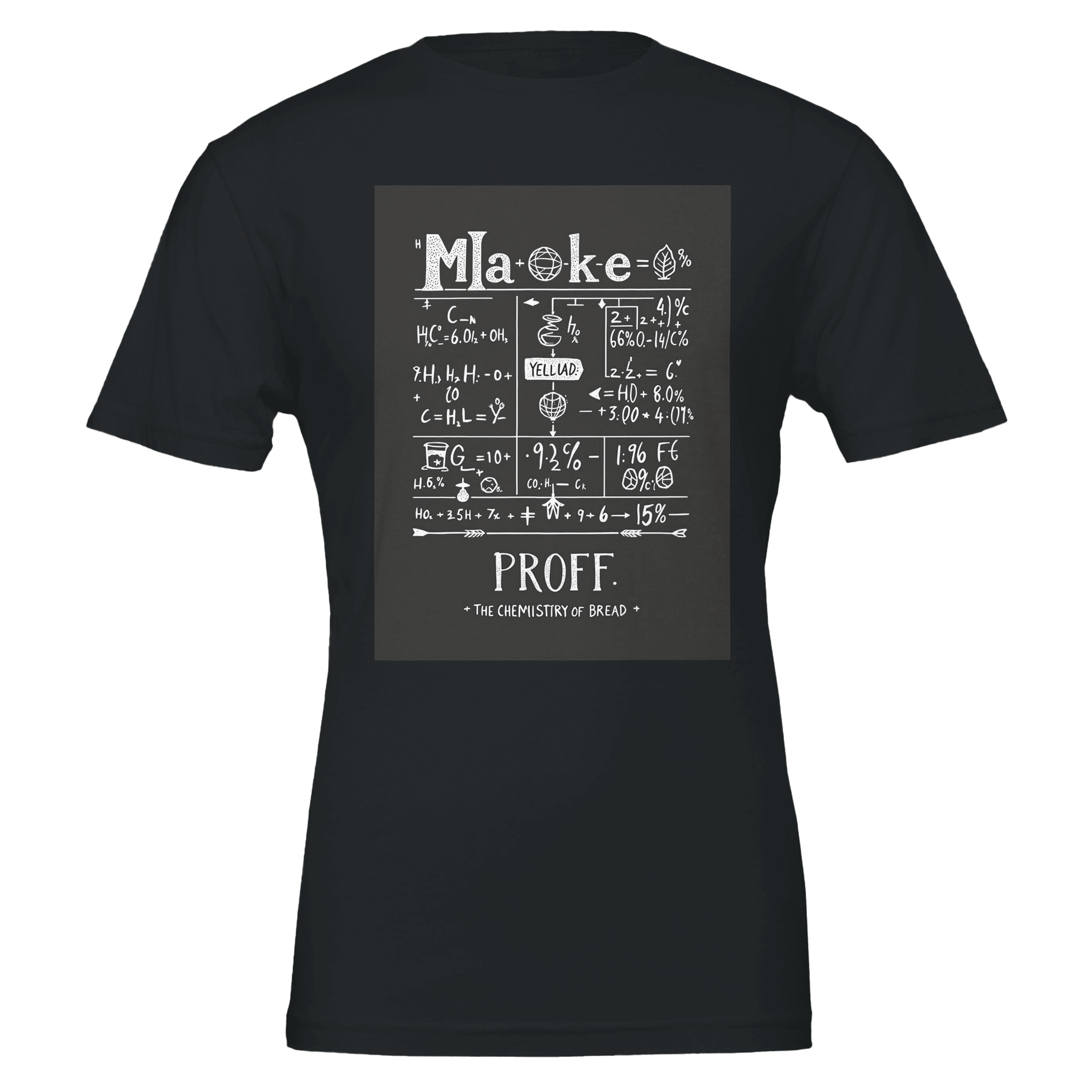 Baker Gift UK Chemistry Bread Formula Baking Shirt Sourdough Tee - Wild Thread Co
