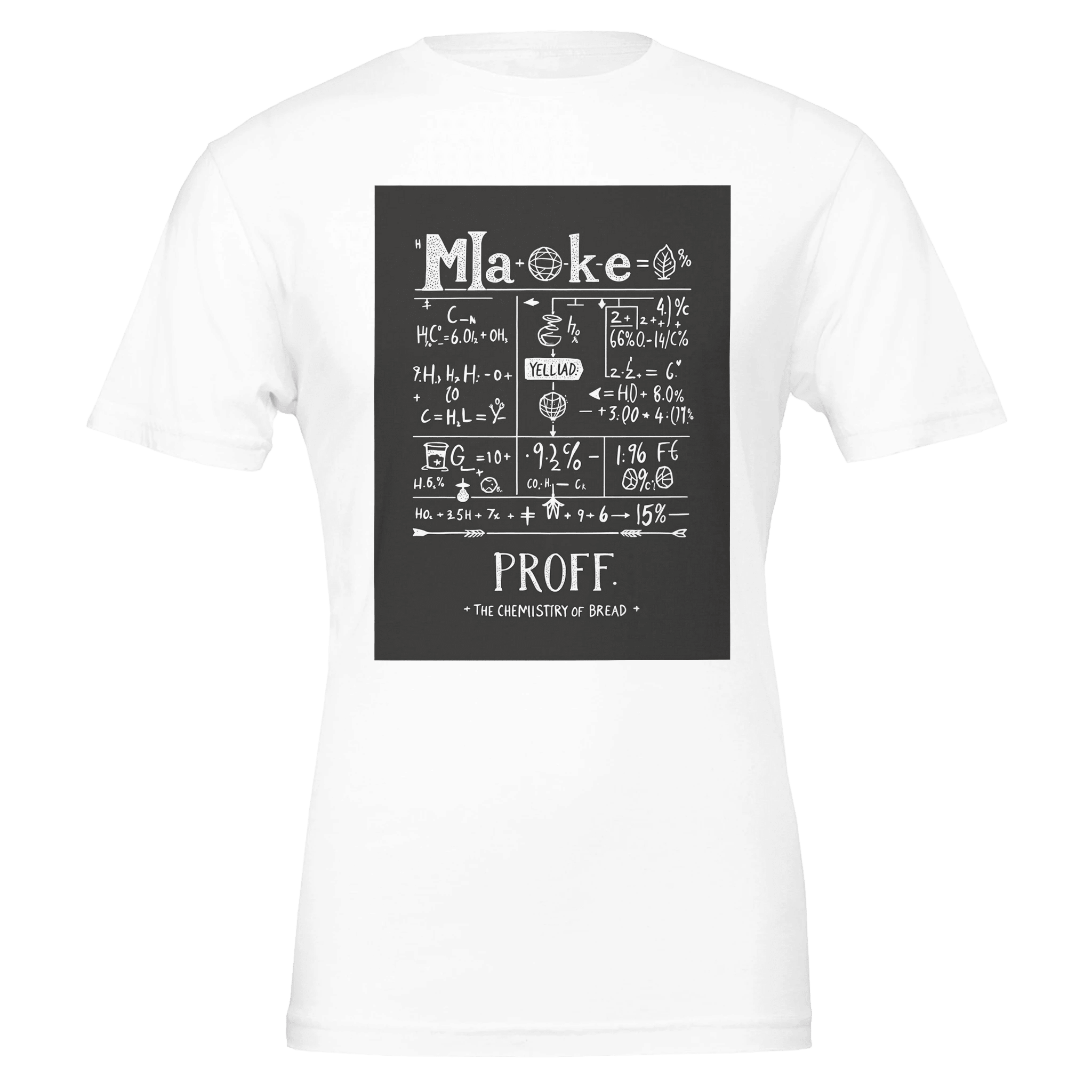 Baker Gift UK Chemistry Bread Formula Baking Shirt Sourdough Tee - Wild Thread Co