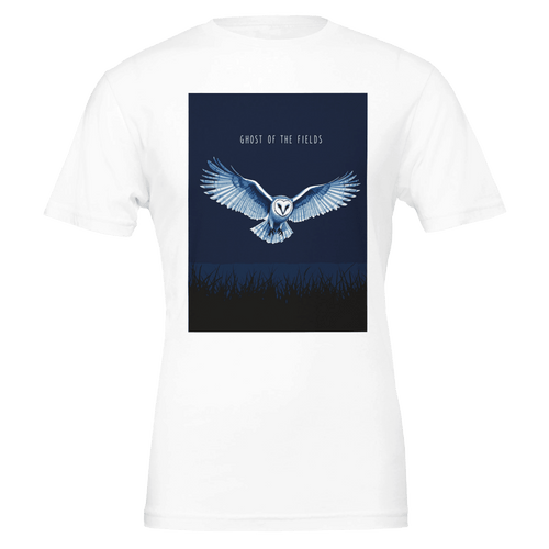 Barn Owl T-Shirt | Ghost of the Fields | Owl Lover Gift UK - Wild Thread Co