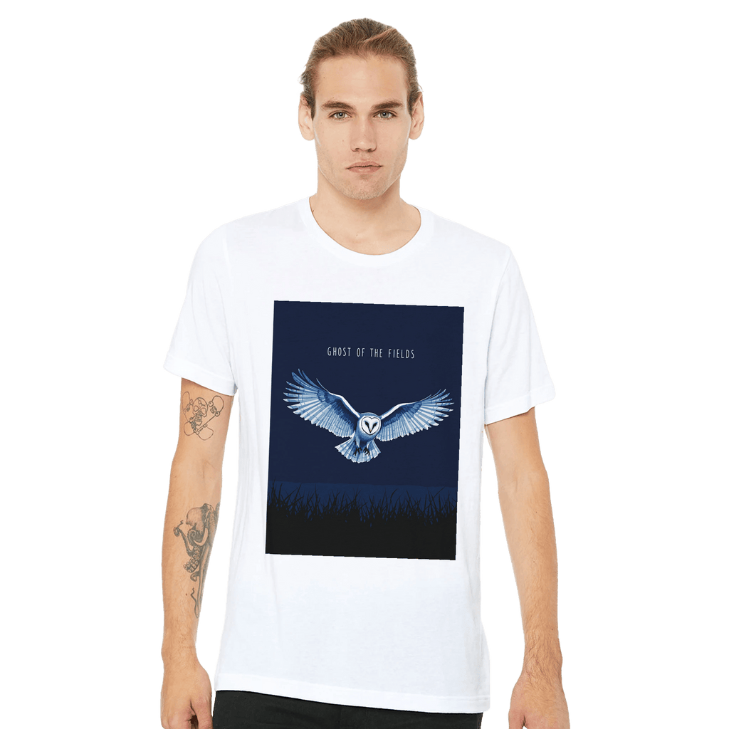 Barn Owl T-Shirt | Ghost of the Fields | Owl Lover Gift UK - Wild Thread Co