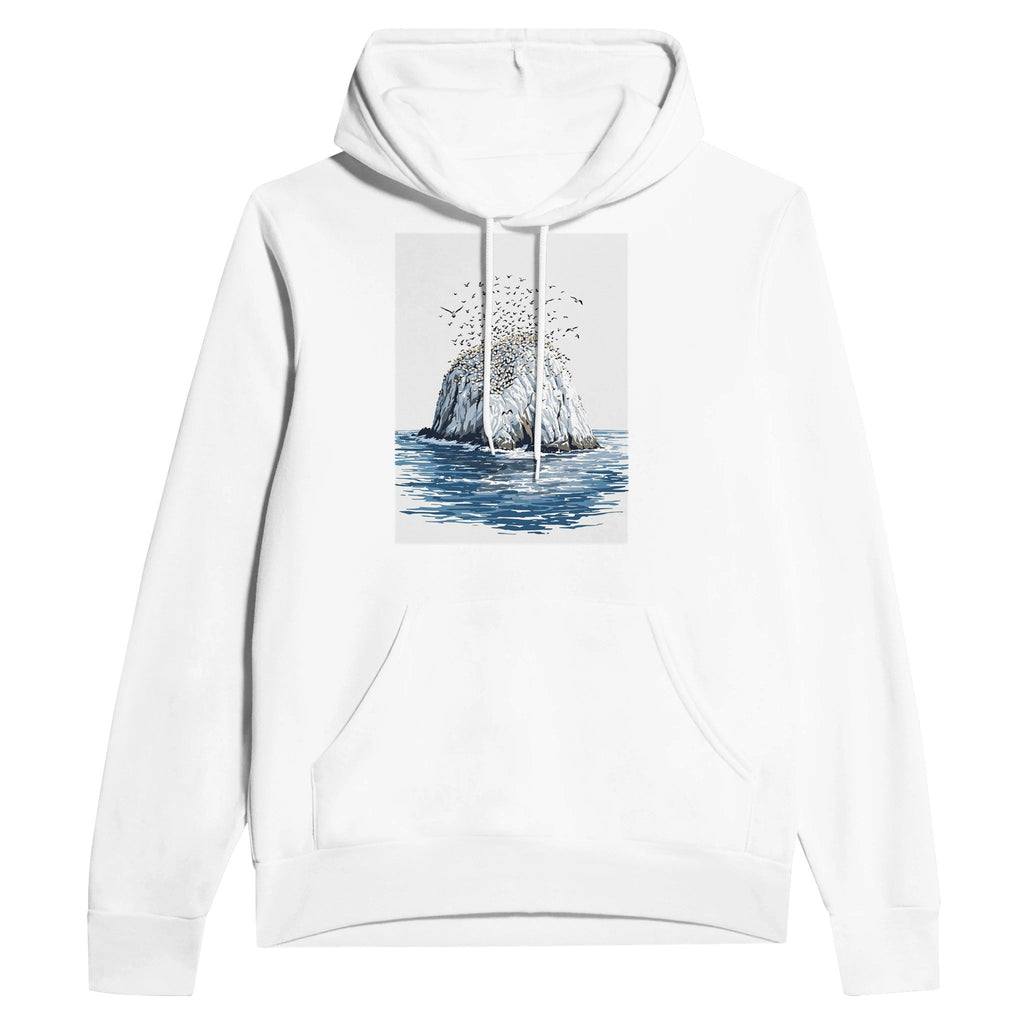 Bass Rock Gannet Colony Scottish Wildlife Hoodie - Wild Thread Co