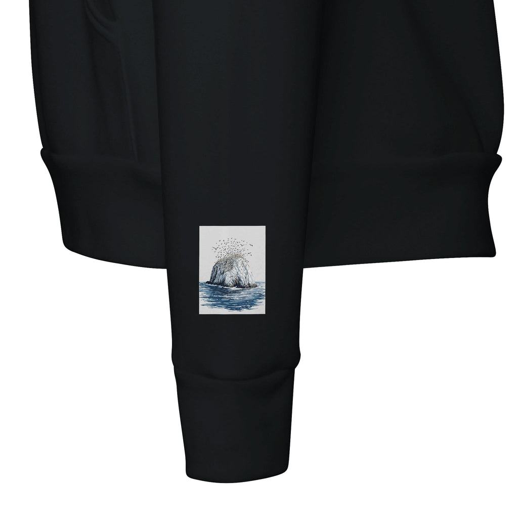 Bass Rock Gannet Colony Scottish Wildlife Hoodie - Wild Thread Co