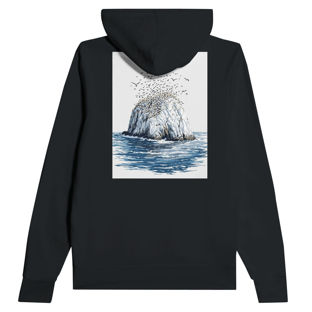 Bass Rock Gannet Colony Scottish Wildlife Hoodie - Wild Thread Co