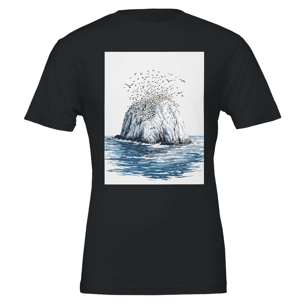 Bass Rock Gannet Colony T-Shirt | Scottish Wildlife Tee - Wild Thread Co