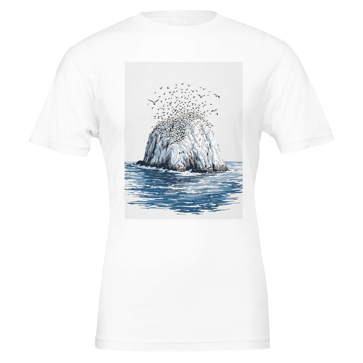 Bass Rock Gannet Colony T-Shirt | Scottish Wildlife Tee - Wild Thread Co