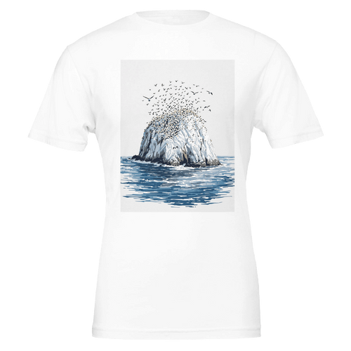 Bass Rock Gannet Colony T-Shirt | Scottish Wildlife Tee - Wild Thread Co