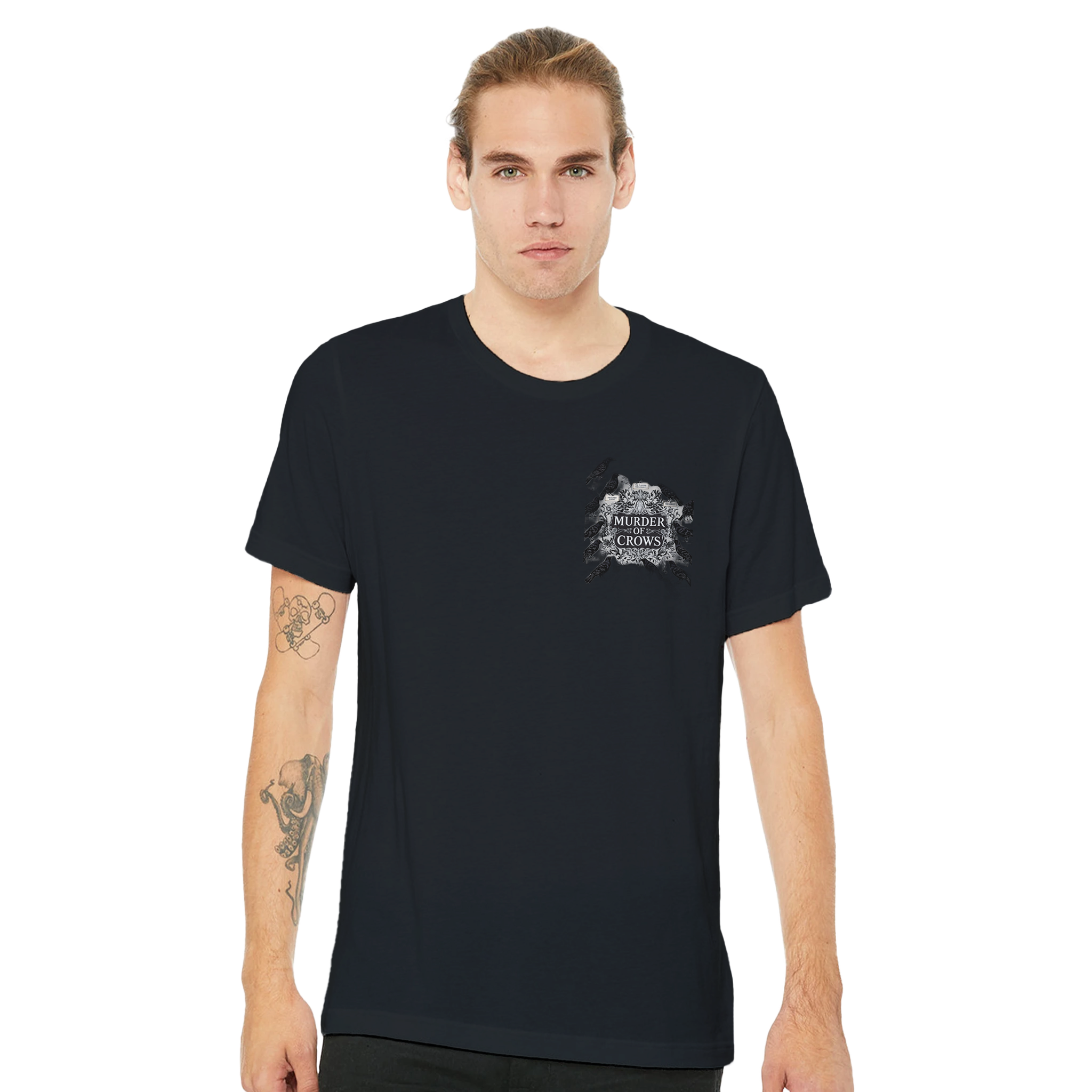 Dark Academia Ravens Murder T-Shirt — detail view | Wild Thread Co