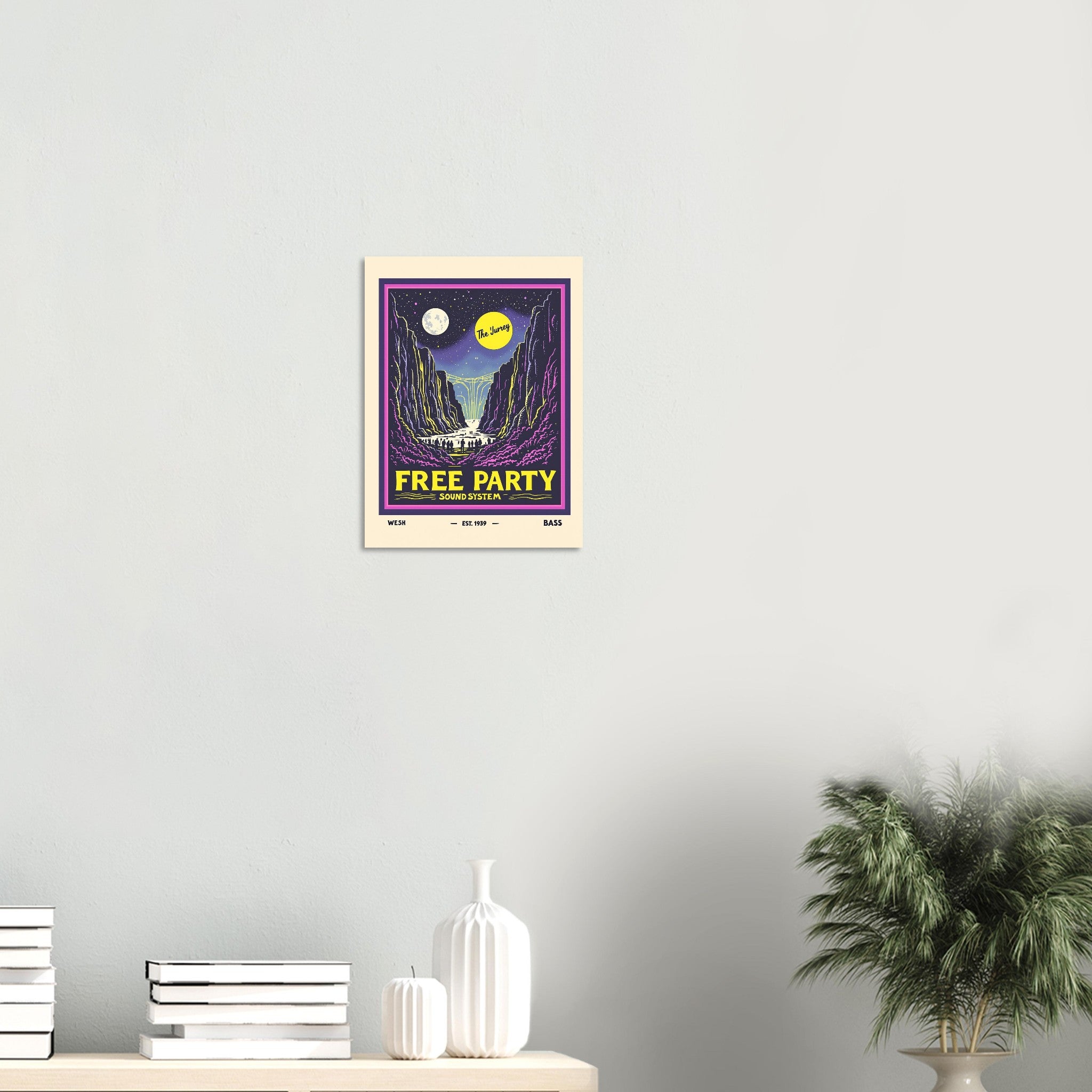 Free Party Vintage Travel Poster — Art Print | Wild Thread Co