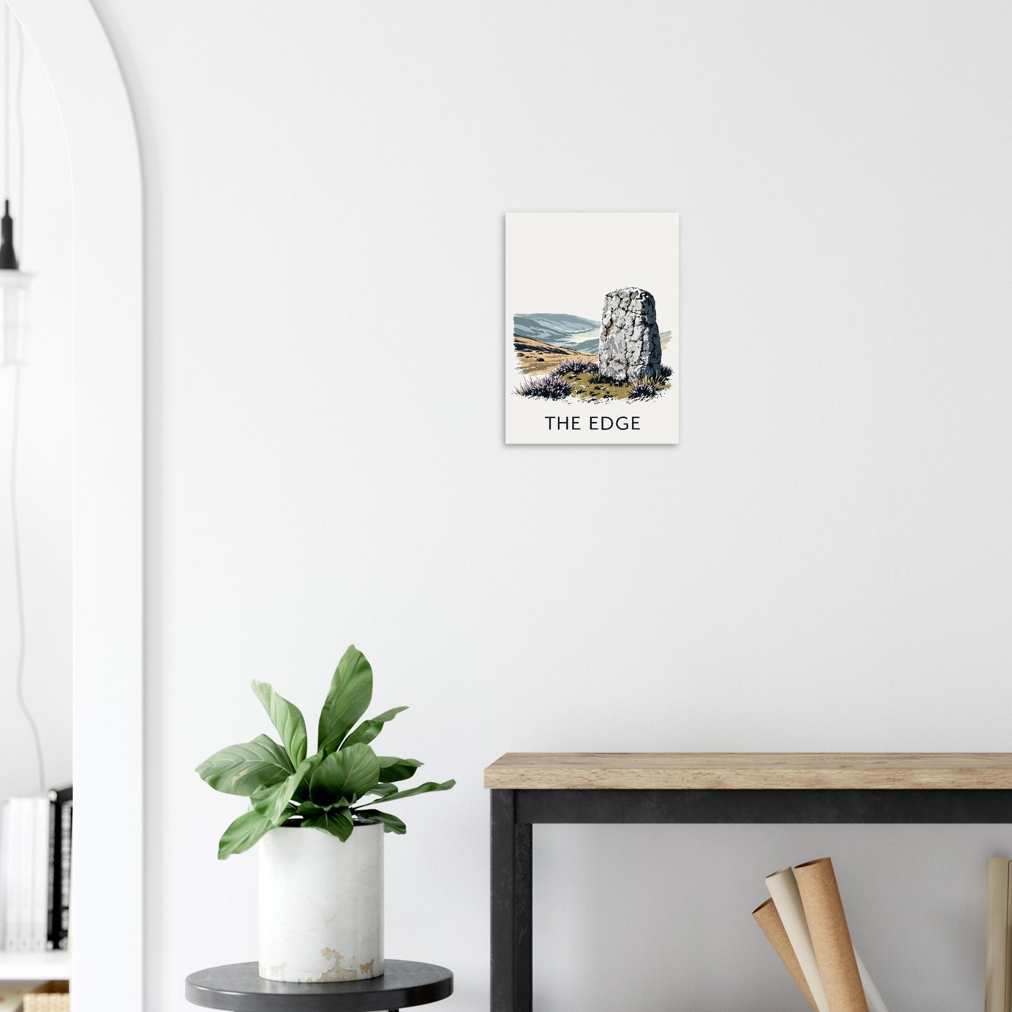 Peak District Gritstone Millstone Art Print Art Print — detail view | Wild Thread Co