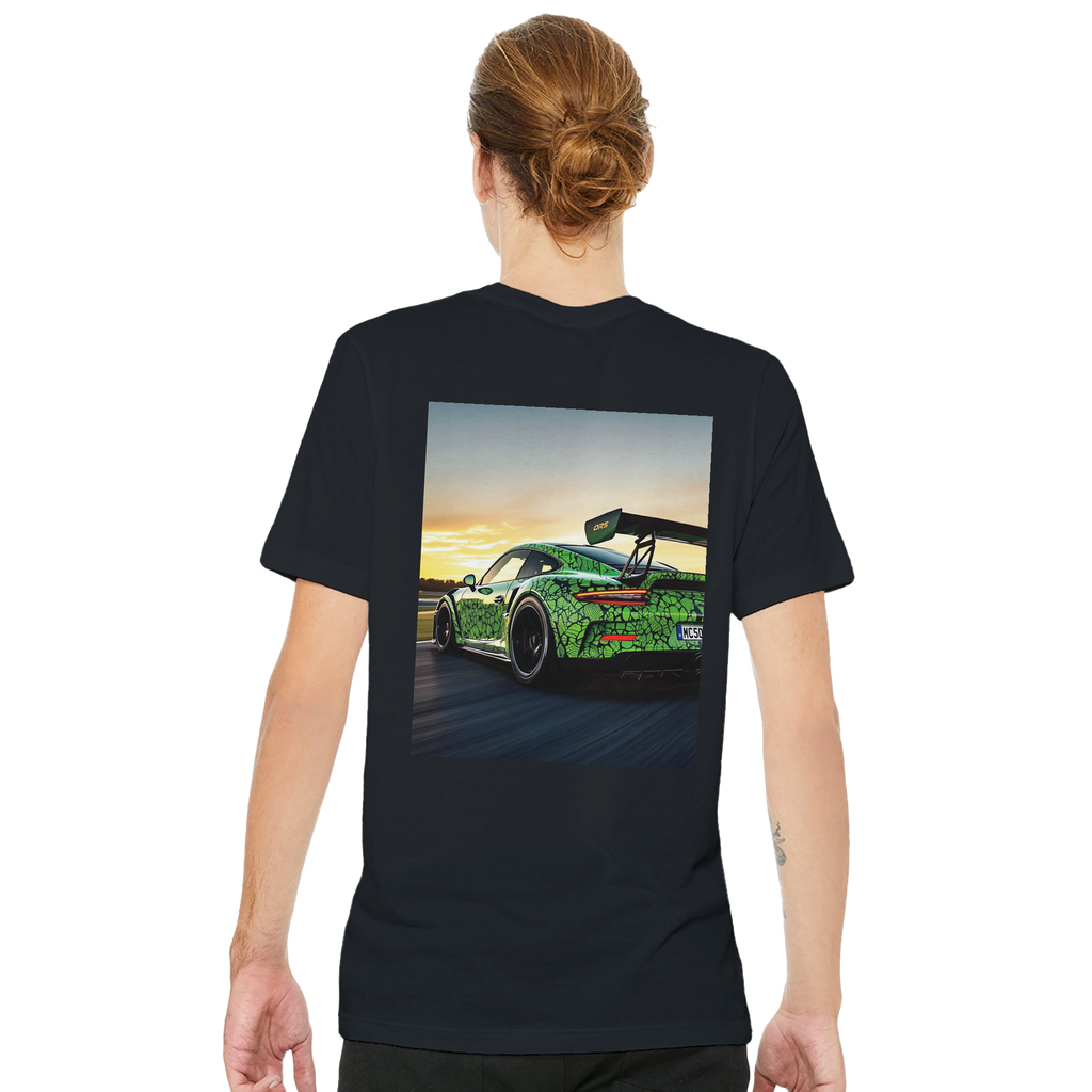 Porsche 911 Gt3 Rs UK Gift T-Shirt — detail view | Wild Thread Co
