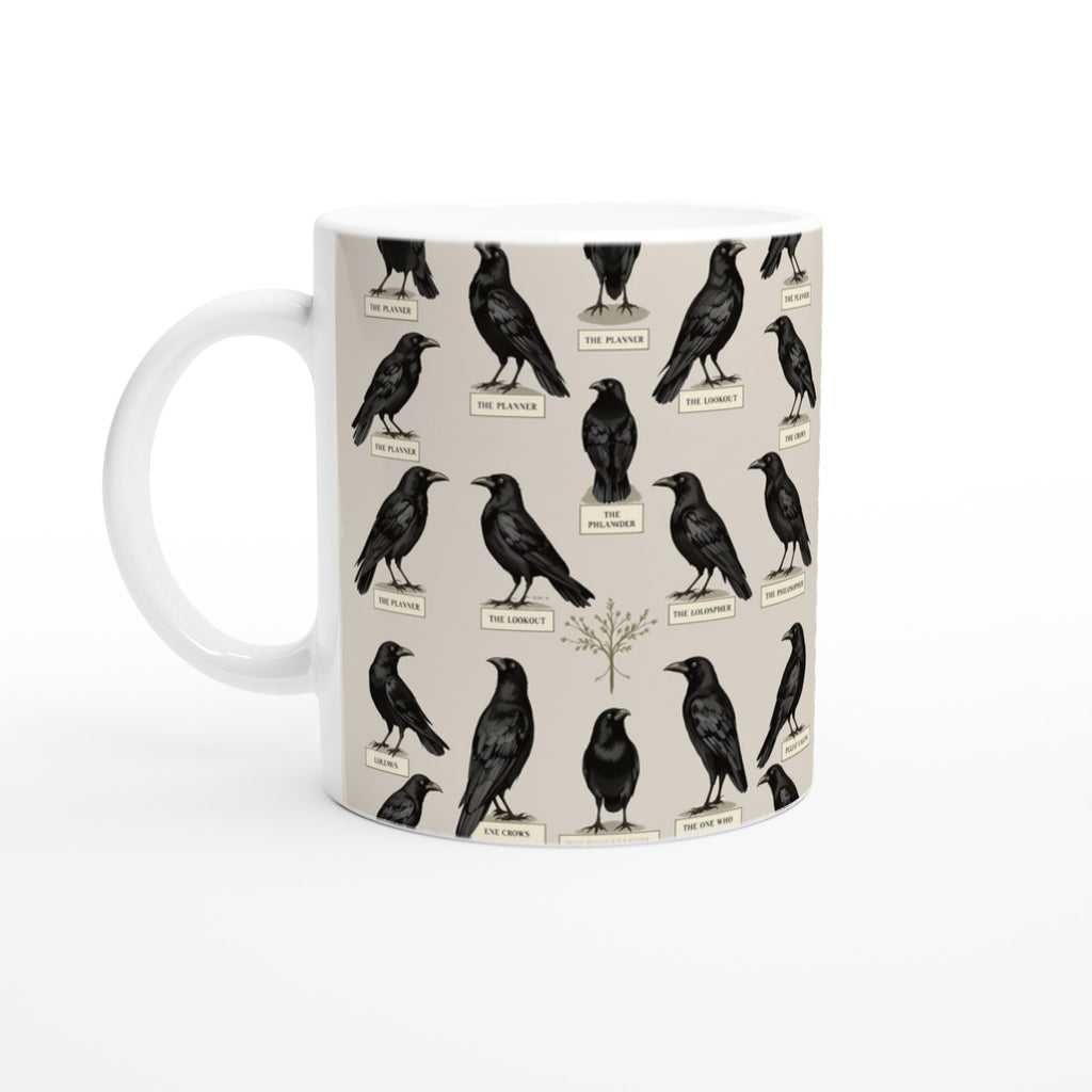 Murder Of Crows Natural History Plate — Mug | Wild Thread Co UK