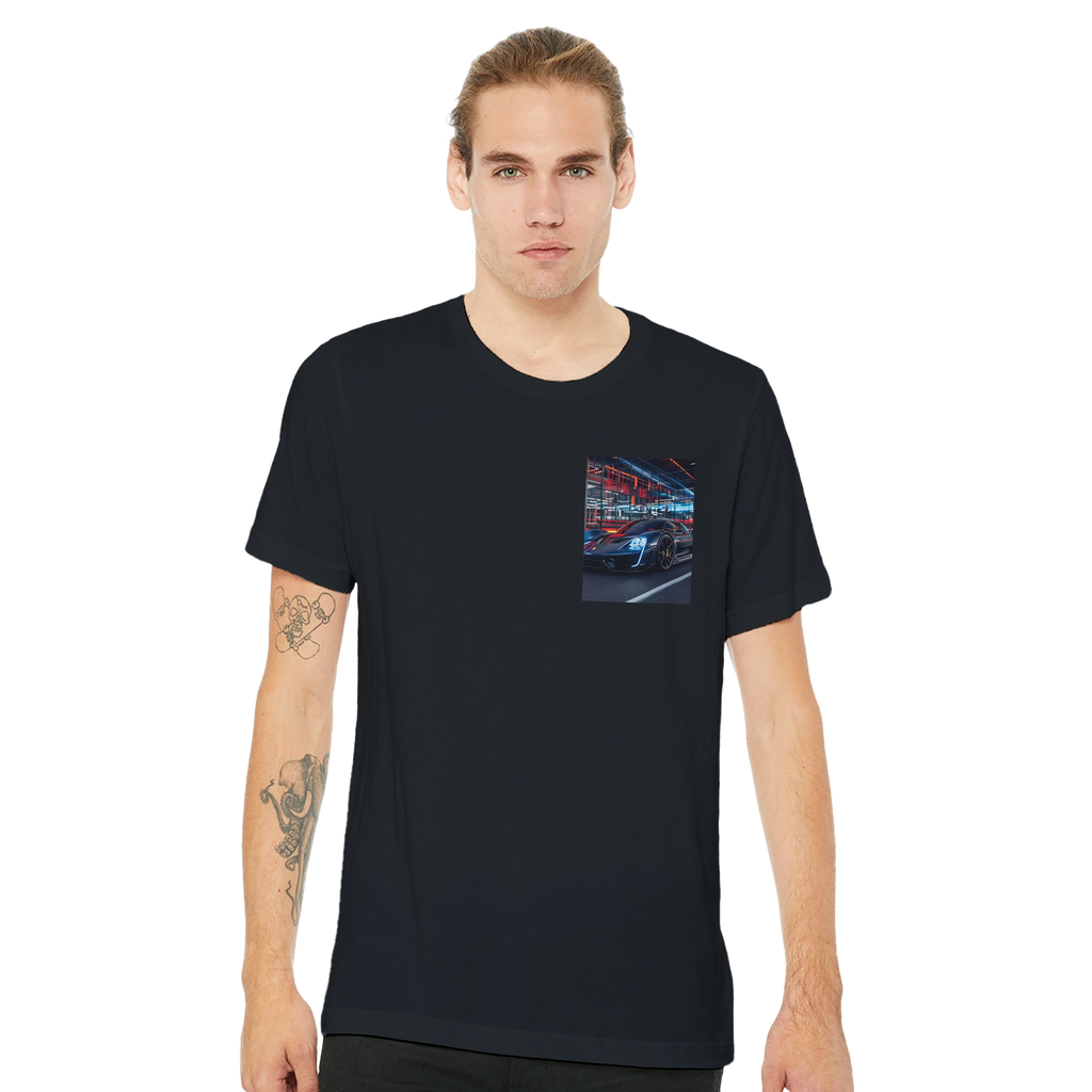 Porsche Mission X T-Shirt — detail view | Wild Thread Co