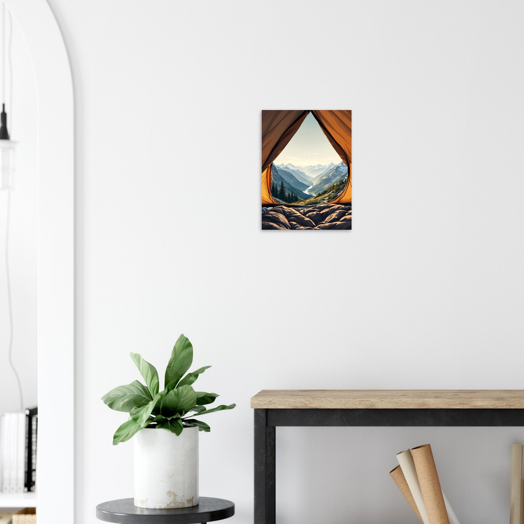 Mountain Camping Gift Art Print Art Print — detail view | Wild Thread Co