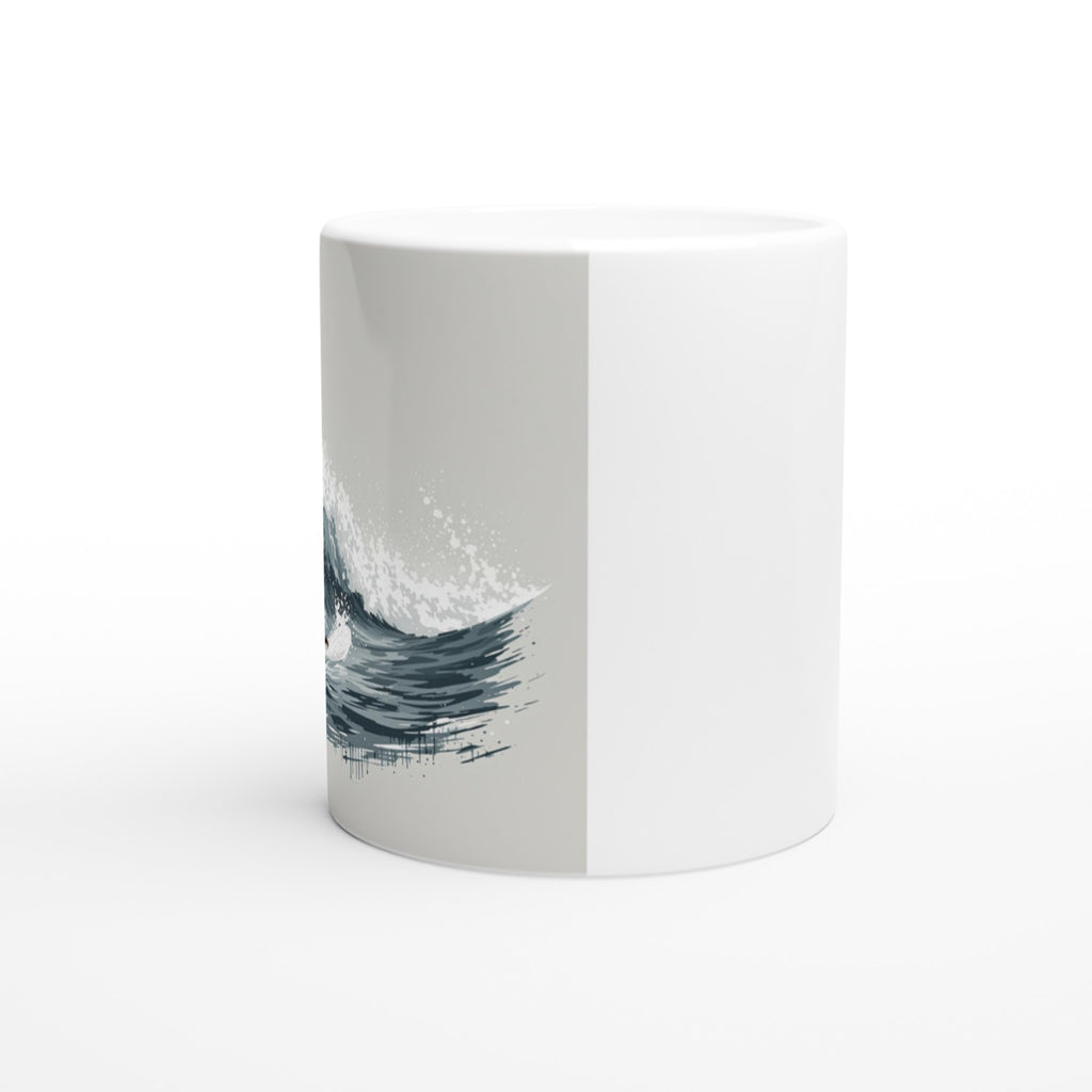 Cold Water Surfing Mug — detail view | Wild Thread Co