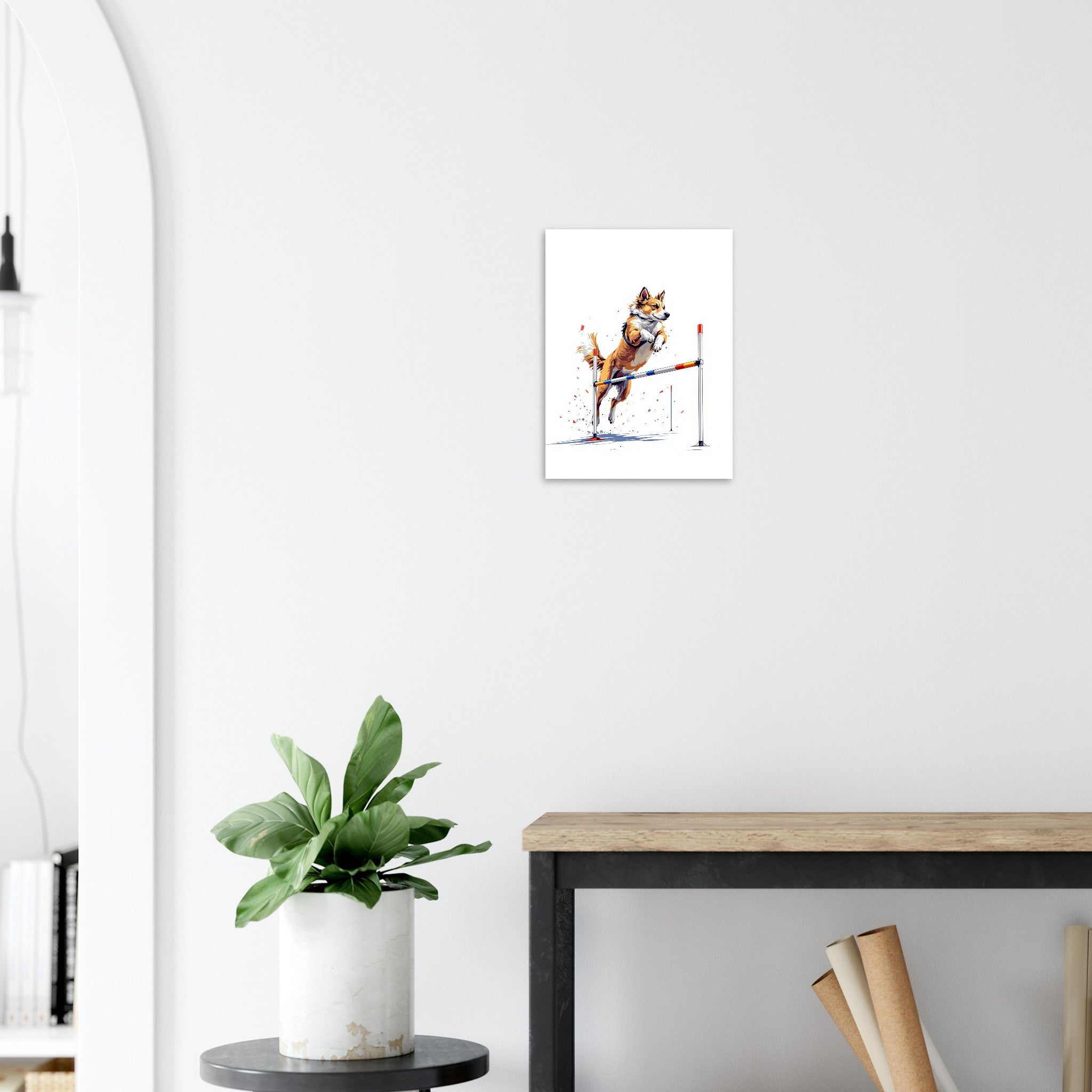dog agility Art Print Poster Wall Art UK — Art Print | Wild Thread Co